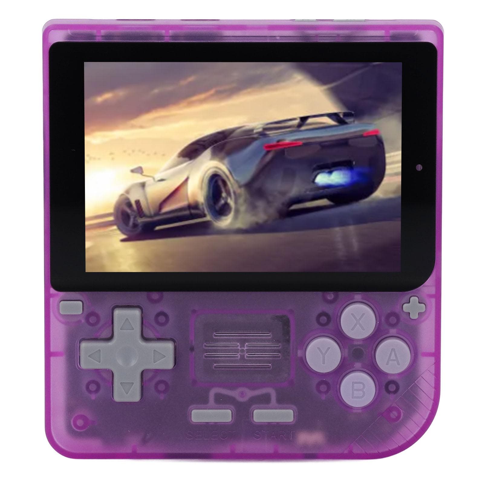Handheld Game Console Transparent Violet 320x480 3.5 Inch IPS Screen Dual Joystick 3000MAH Handheld 64G