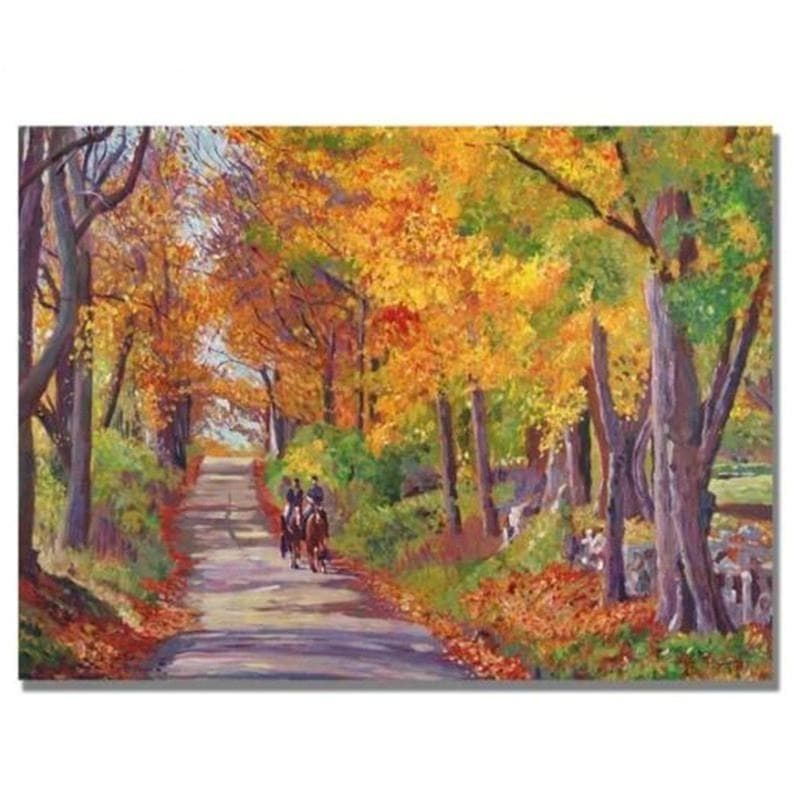 5D DIY Diamond Painting Maple Grove Embroidery Mosaic Cross Stitch Rhinestone Decor 20X30CM