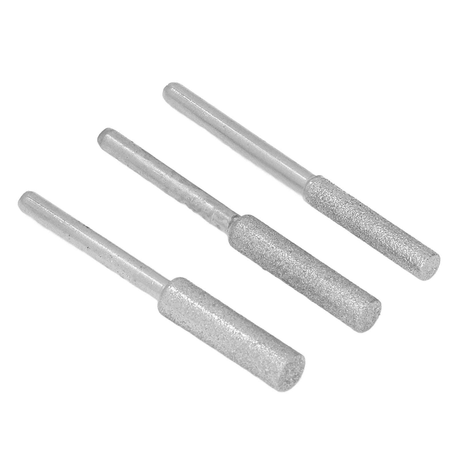 30Pcs Chainsaw Sharpener Stone 4.0mm 4.8mm 5.5mm Emery Grinding File 3mm Shank Tool Set Kit