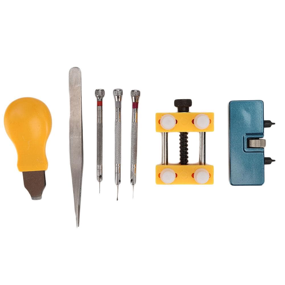 7pcs/set Watch Pry Tweezers Screwdriver Watch Case Opener Watch Repairing Kit