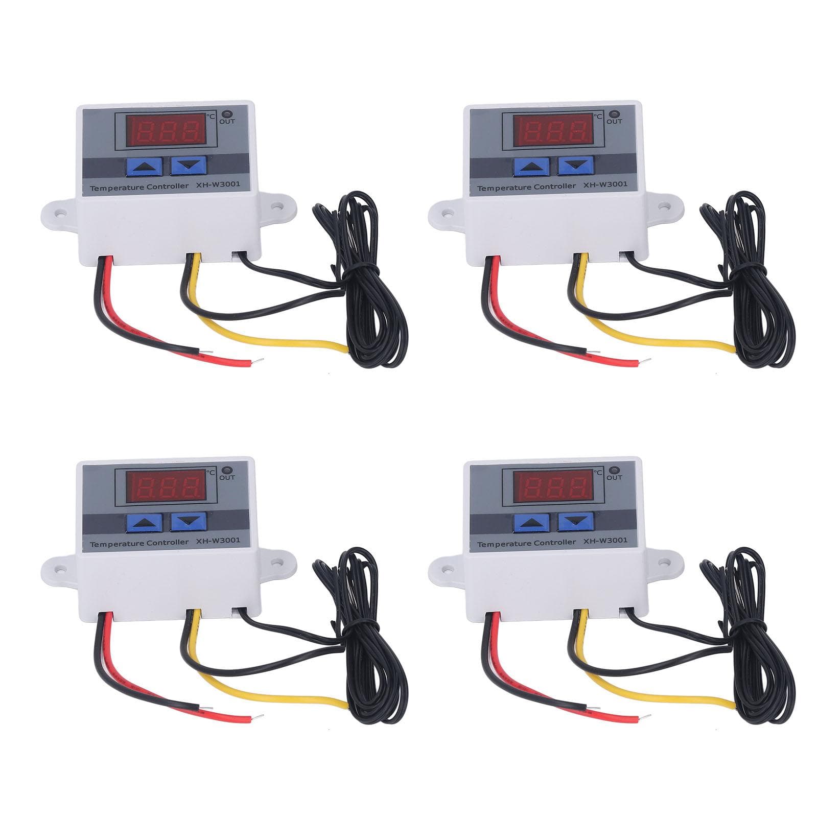 4Pcs Temperature Controller Digital Display Temp Regulator ?50 celsius  to 110 celsius  110?220V 1500W
