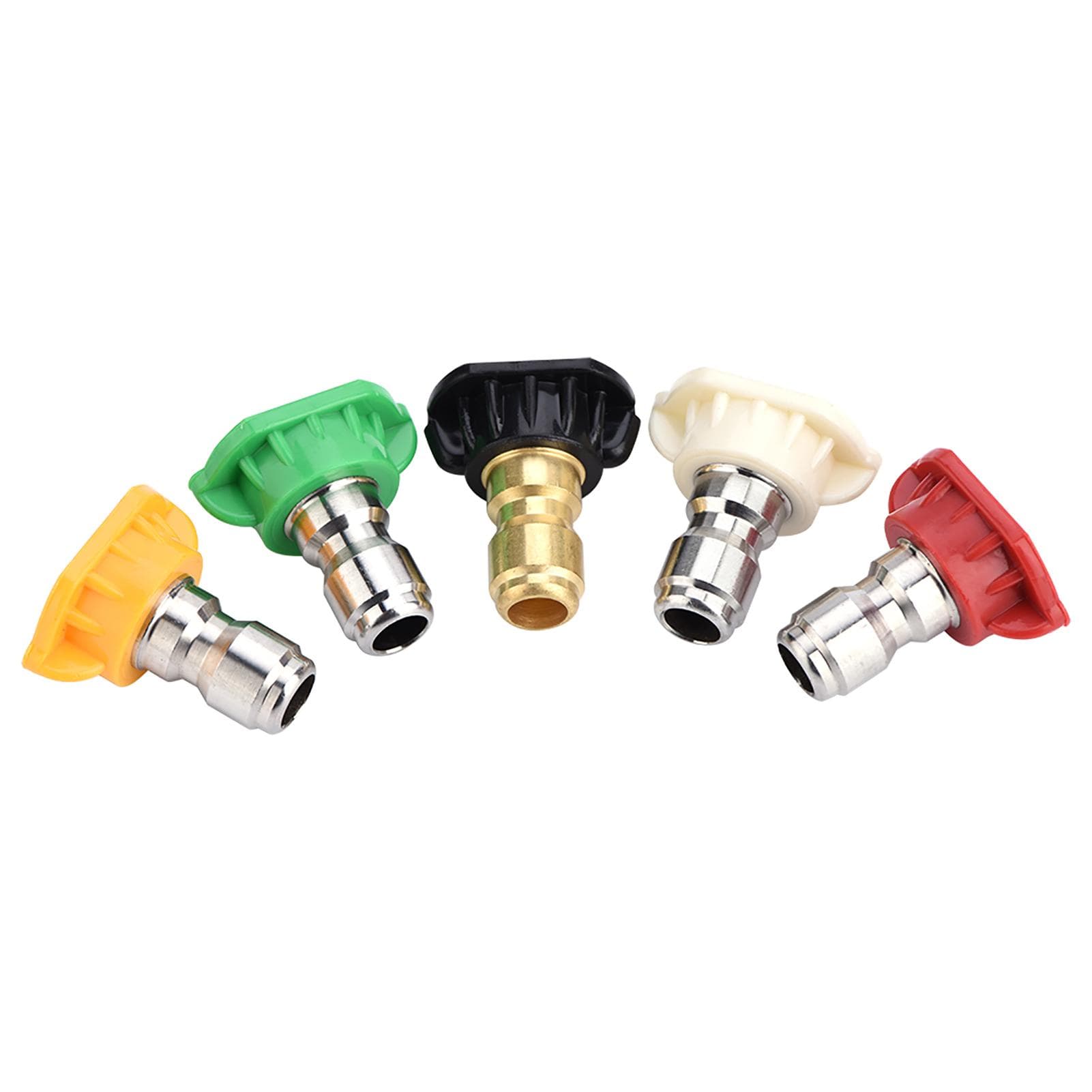 5pcs New Pressure Washer Spray Nozzles Tip Set Variety Degrees For Quick Connect Hot