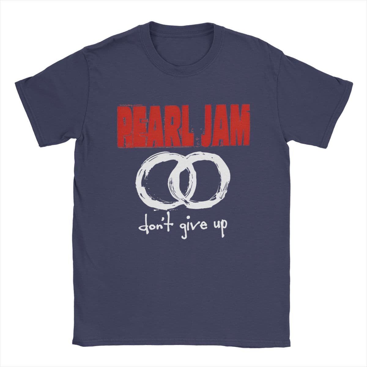 Fashion Pearls Jam Tour Album T-Shirts for Men Women Cotton Tee Shirt Adult Clothes M navy blue