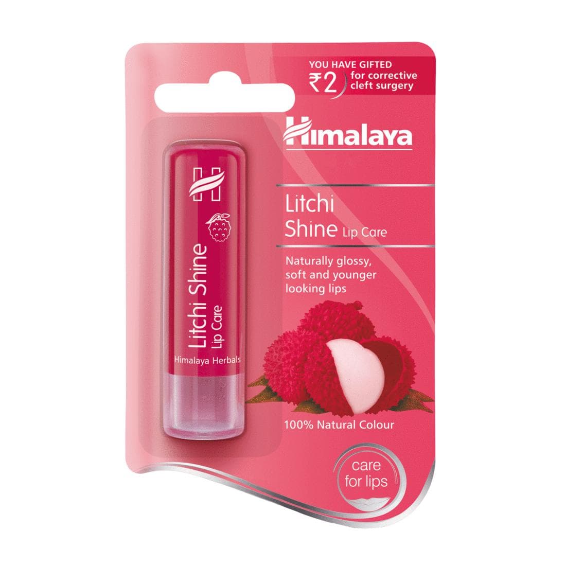 Lip Balm with Lychee (4.5 g), Litchi Shine Lip Care, Himalaya 4.5 g