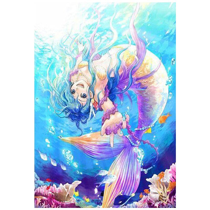 Diamond Painting Anime Mermaid Diy 5D Diamond Embroidery cross stitch 20X30CM