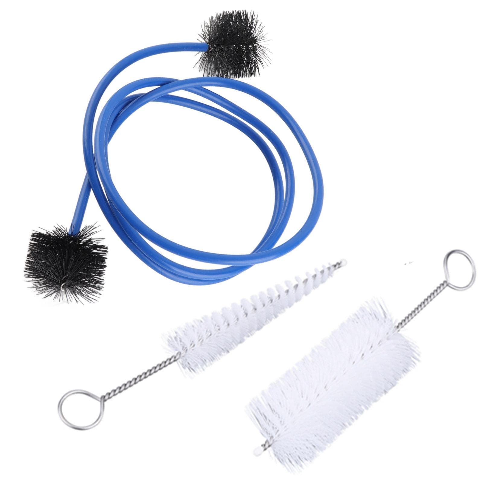 Trumpet Cleaning Brushes Set Kit Musical Instrument Maintenance Care Accessory white