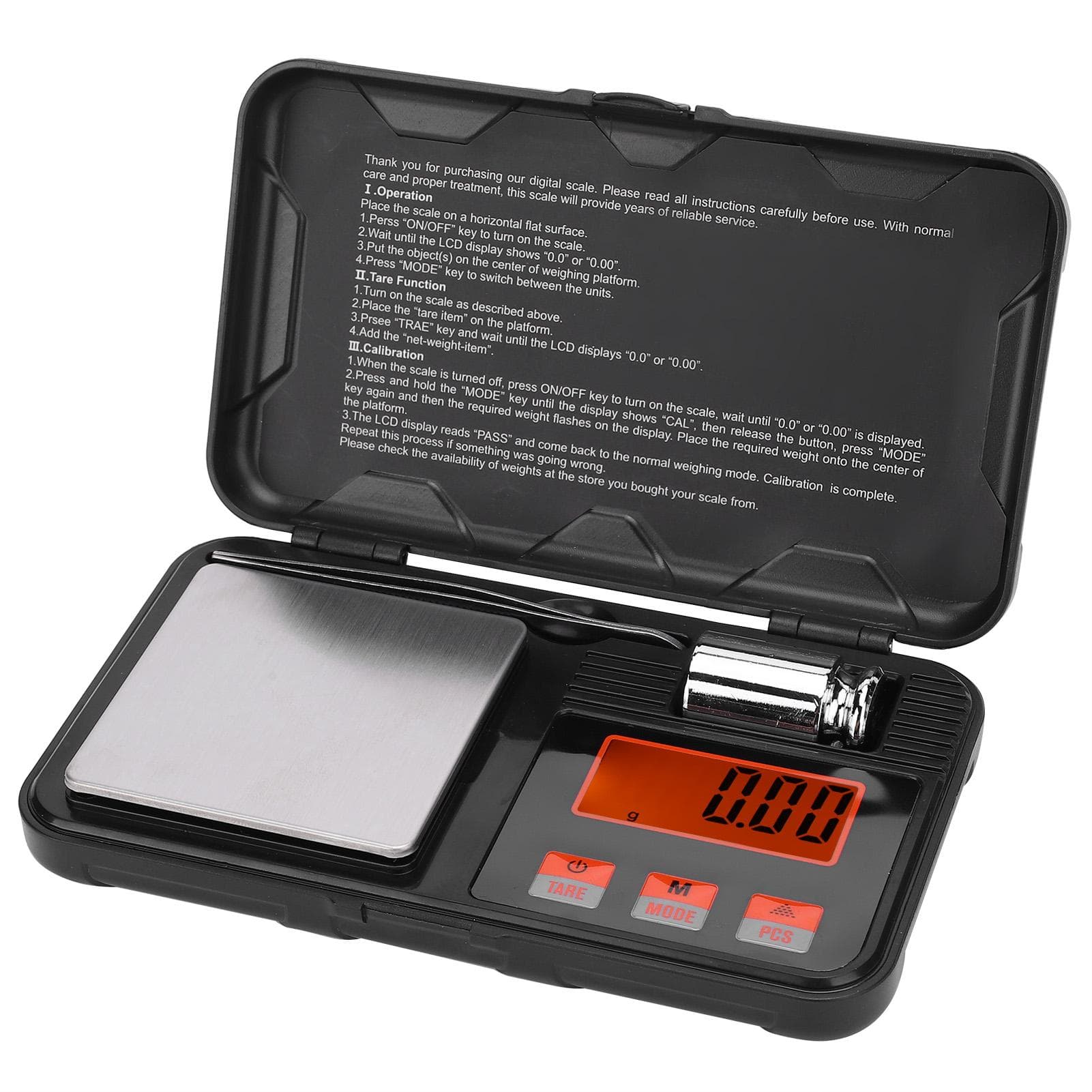 Mini Jewelry Scale High Accuracy Portable Small Pocket for Gold Spices Coins Measuring Tool