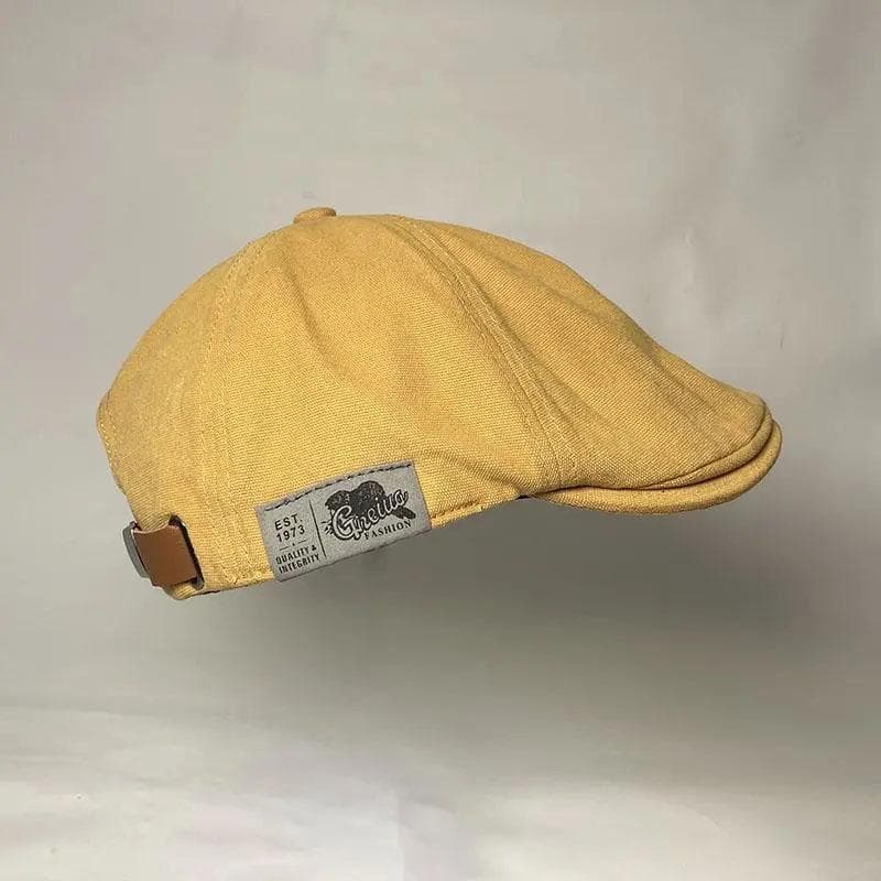 Original Retro Earth Cool Japanese Washed Adjustable Forward Hat Reverse Beret British Tide Brand Male Painter Hat