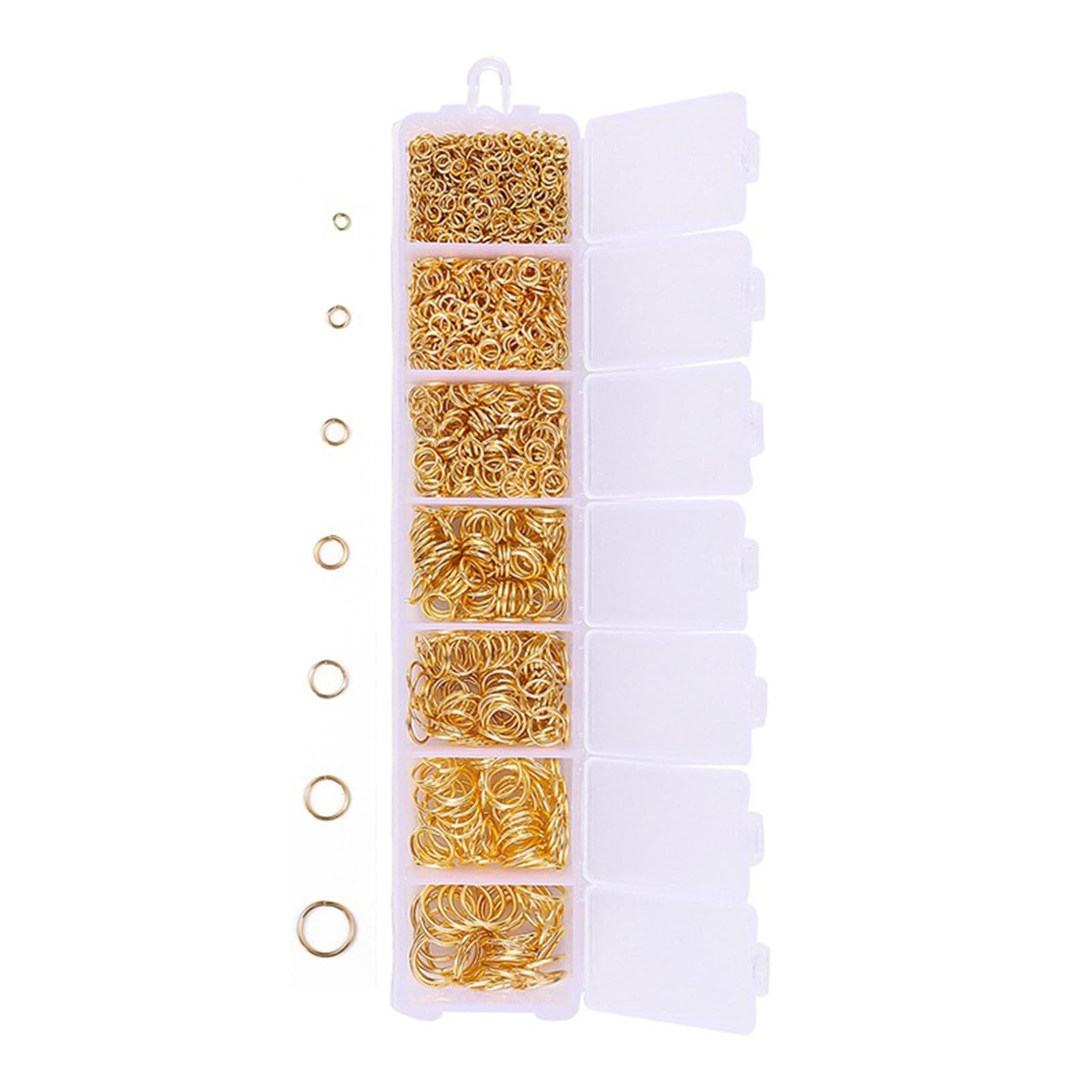 1170PCS Jump R-ings 3-10mm Diameter J-ewelry Necklace E-arrings B-racelet Making Accessory for Golden single loop set