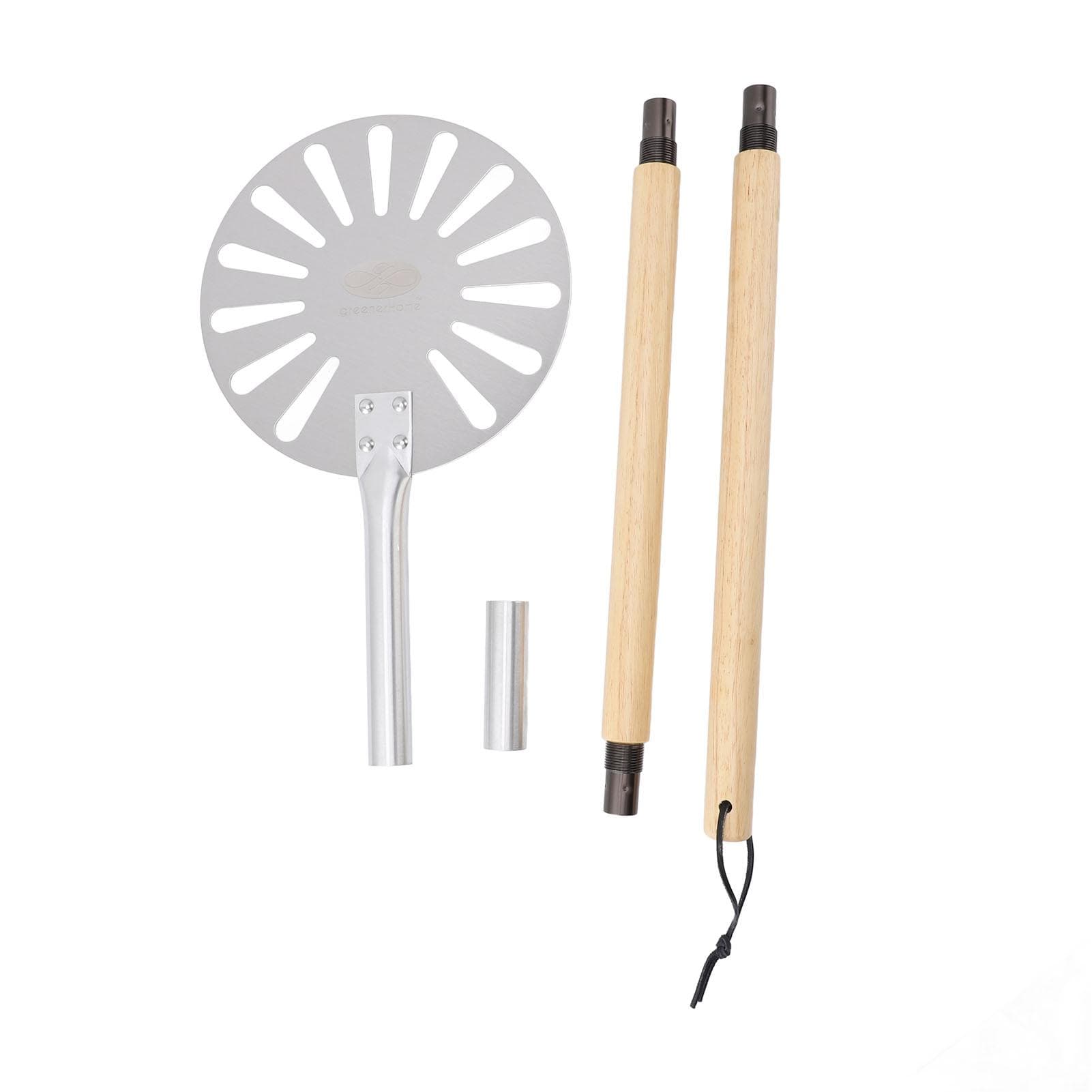 9 Inch Pizza Turning Peel Lightweight Stainless Steel Perforated Pizza Peel Metal Pizza Turner Peel L