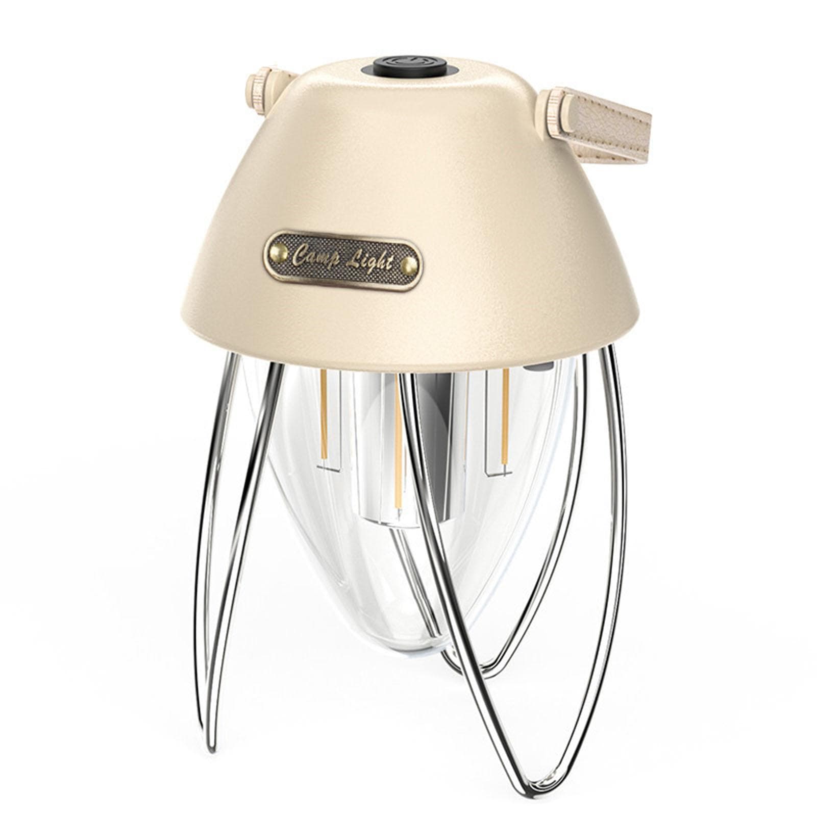 Outdoor Warm Light Ambient Tent Light LED Camping Light Infinitely Dimmable Electricity Display khaki