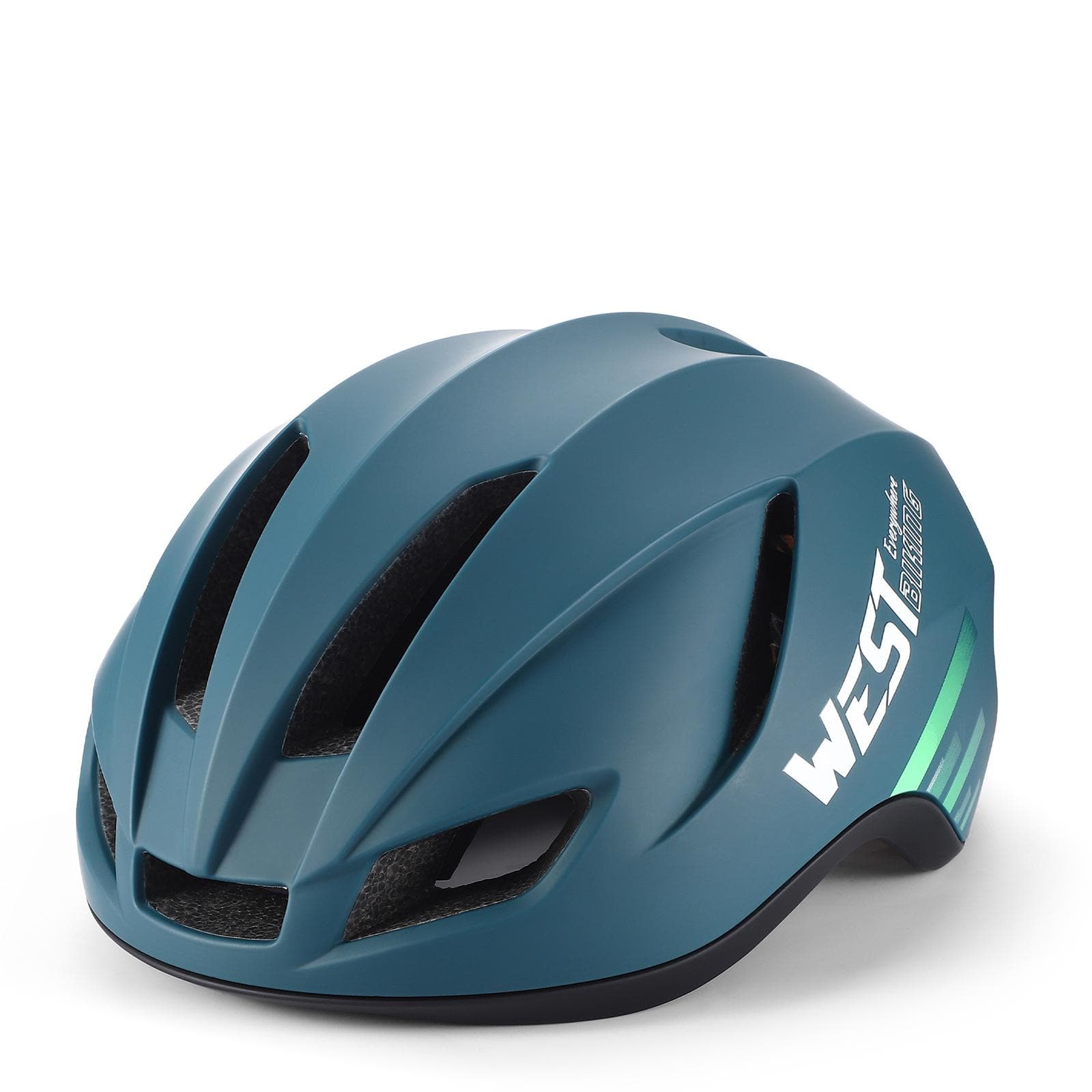 Breathable Cycling Helmet Bicycle Helmet Ultralight Integrated Bike Helmet Safety Cap Cycling blue