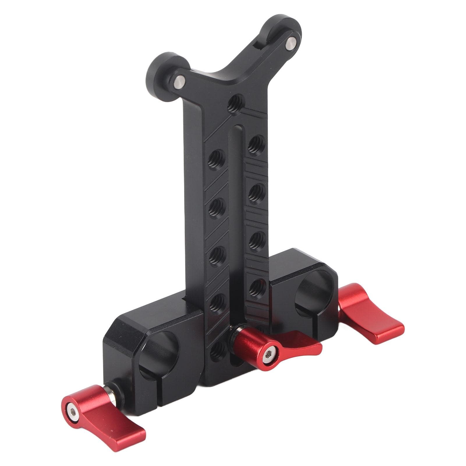 Long Lens Support Height Adjustable 15mm Rod Hole Aluminum Alloy Long Lens Bracket for Camera Rail