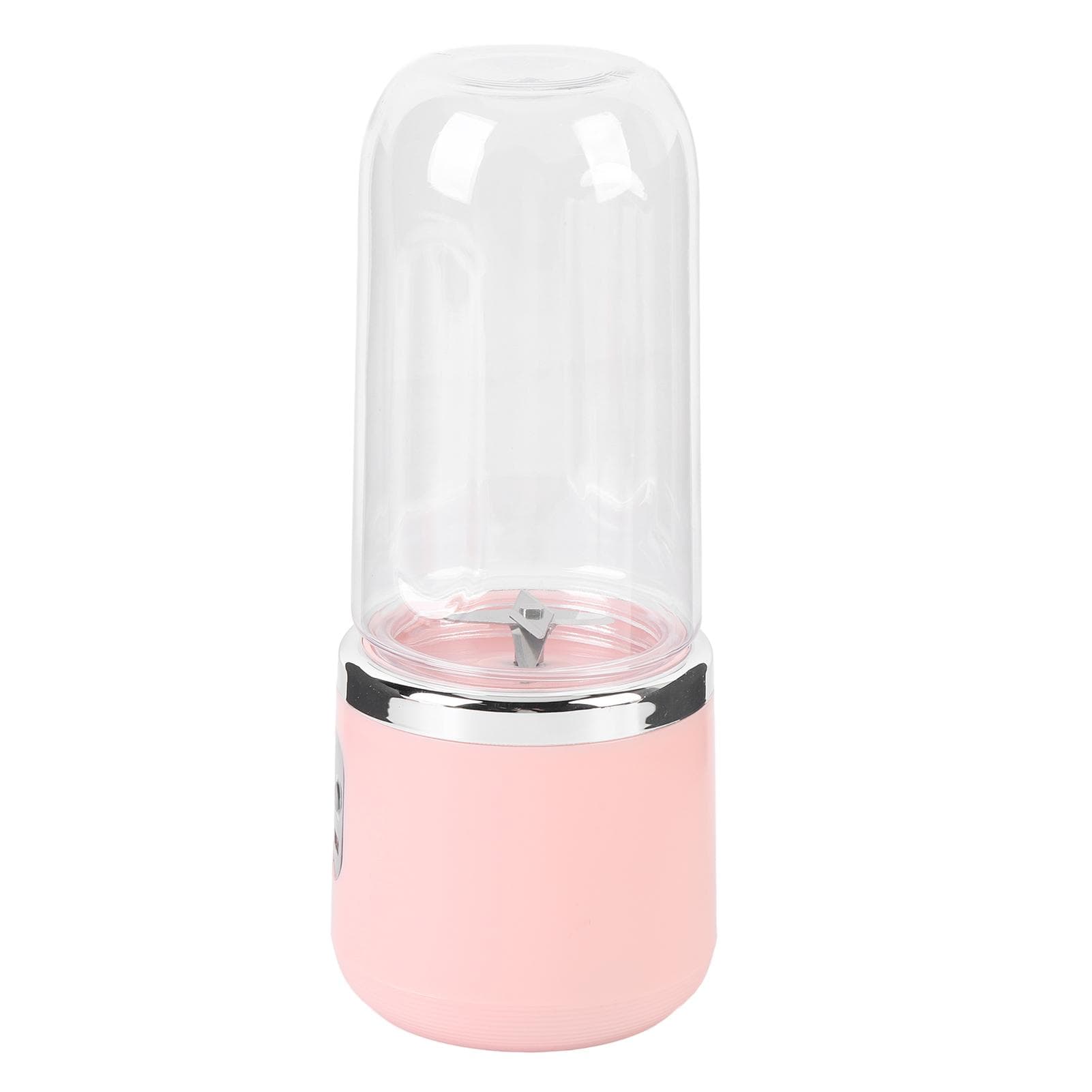 400ml Portable Blender for Juices Smoothies Powerful Blender USB Rechargeable Fruit Juicer Cup Pink L(for 6.5-9kg)