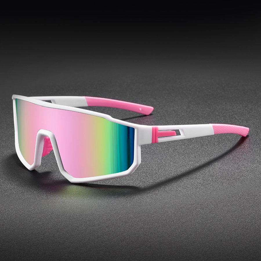 Oversized Sunglasses for Men Windproof Cycling Glasses Colorful Coating Outdoor Sports Sun Glasses