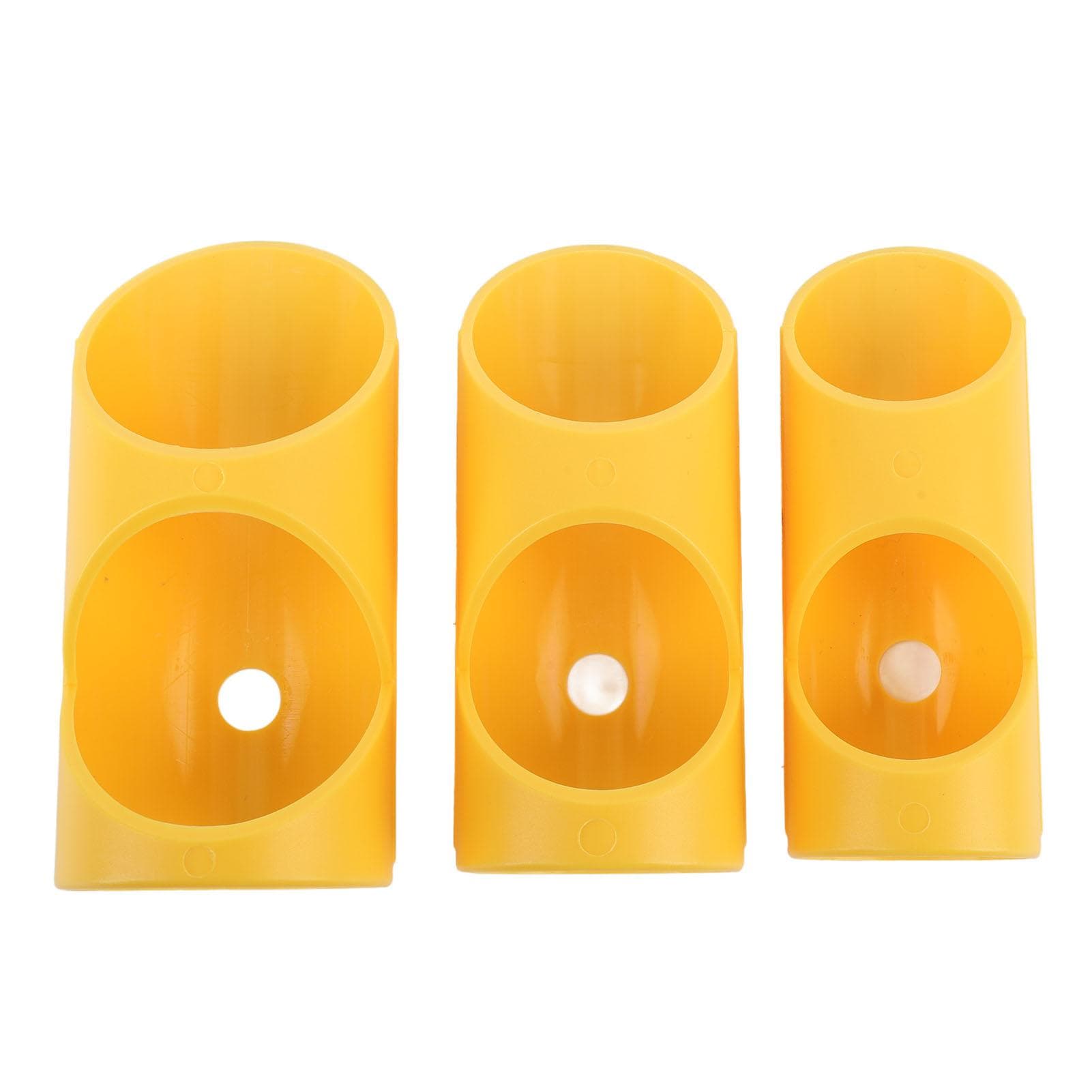 3PCS Foam Pipe Cutter Tool ABS Pipe Insulation Cutting Guide Fixture Precise Alignment for Home yellow