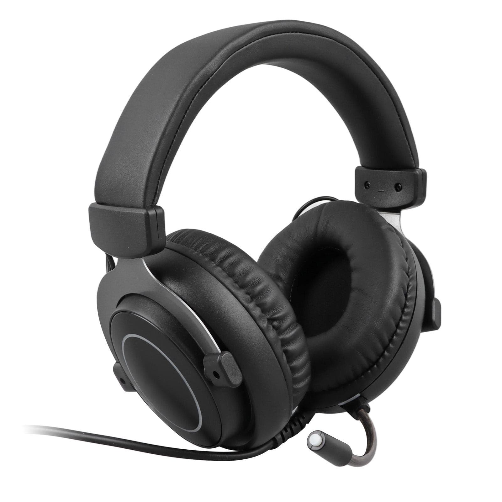 Wired Gaming Headset Soft Comfortable Adjustable Clear Bass RGB Wired Headset with USB and Dual