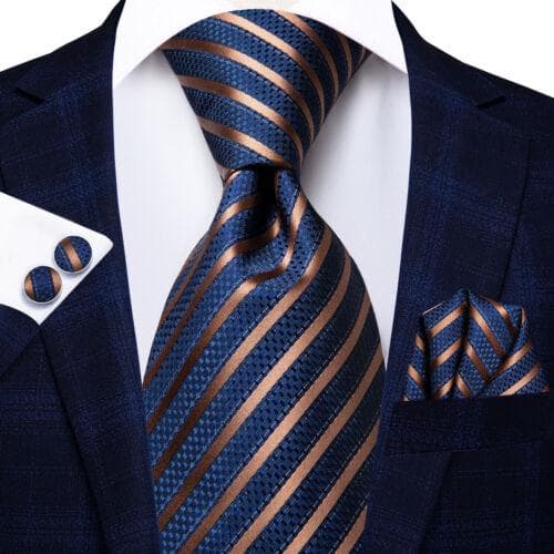Hi-Tie Mens Silk Necktie Set Striped Paisley Solid Tie Pocket Square Cufflinks N-3520
