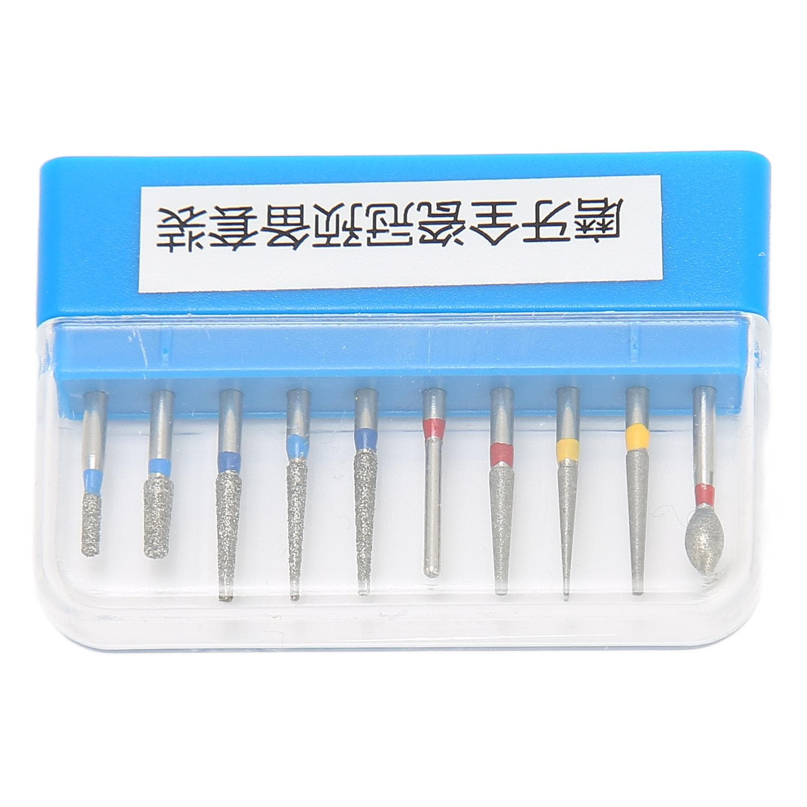 10pcs Dental Polishing Burs Drill High Speed Stainless Steel Dental Burs Drill Kit for Grinding