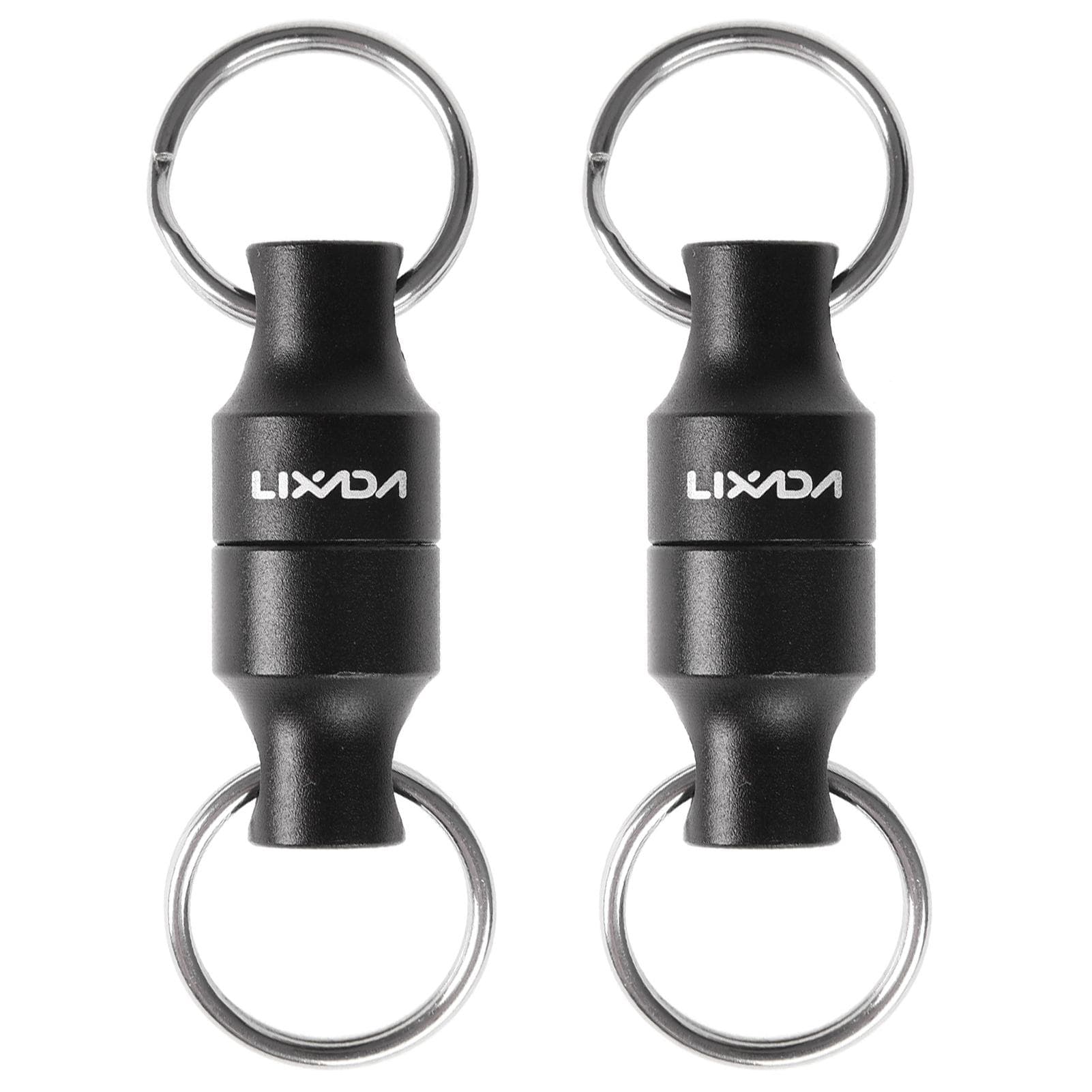 Lixada 2pcs Fly Fishing Magnetic Net Release Holder Keeper Magnet Clip Landing Net Connector 2pcs clips