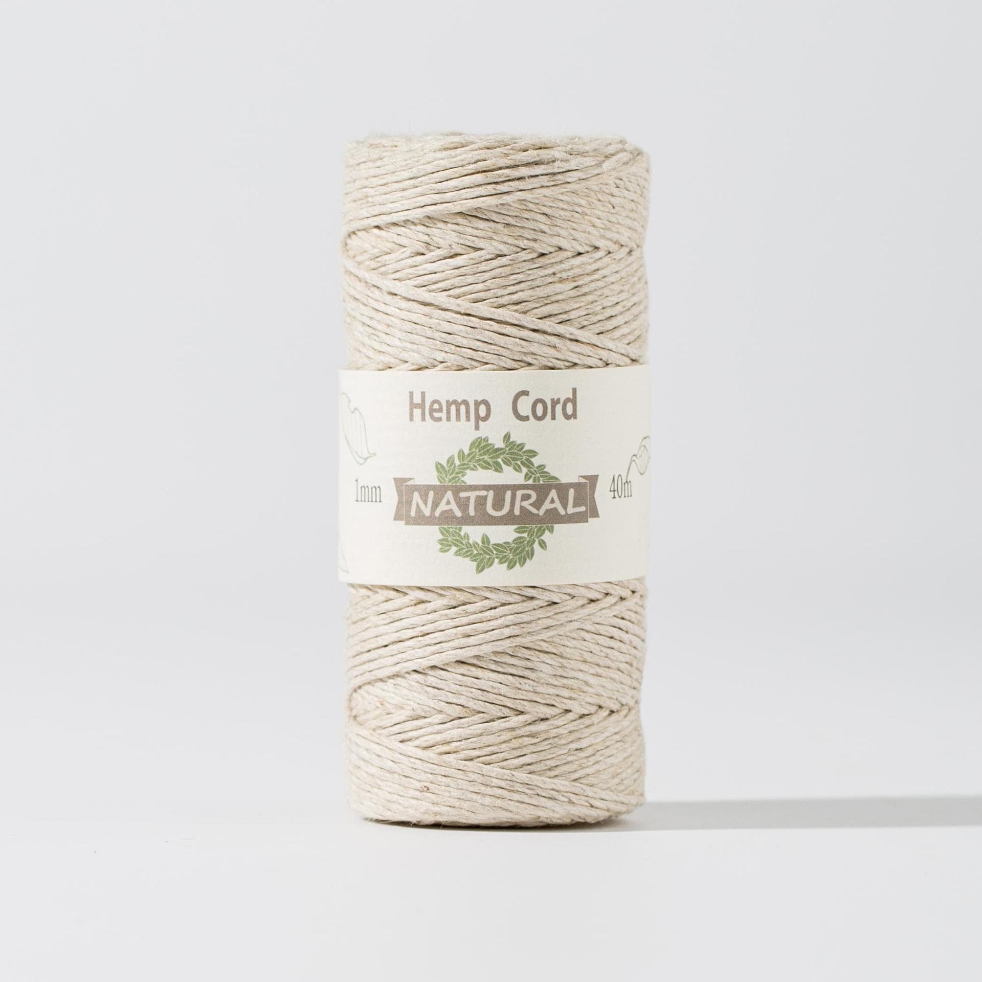 1Mm Colored Hemp Rope, Handicraft Gift Decorative Rope, Bracelet Necklace Woven Rope Jewelry Accessories 40 Meters A Roll natural color * 1mm * 40m 04 #