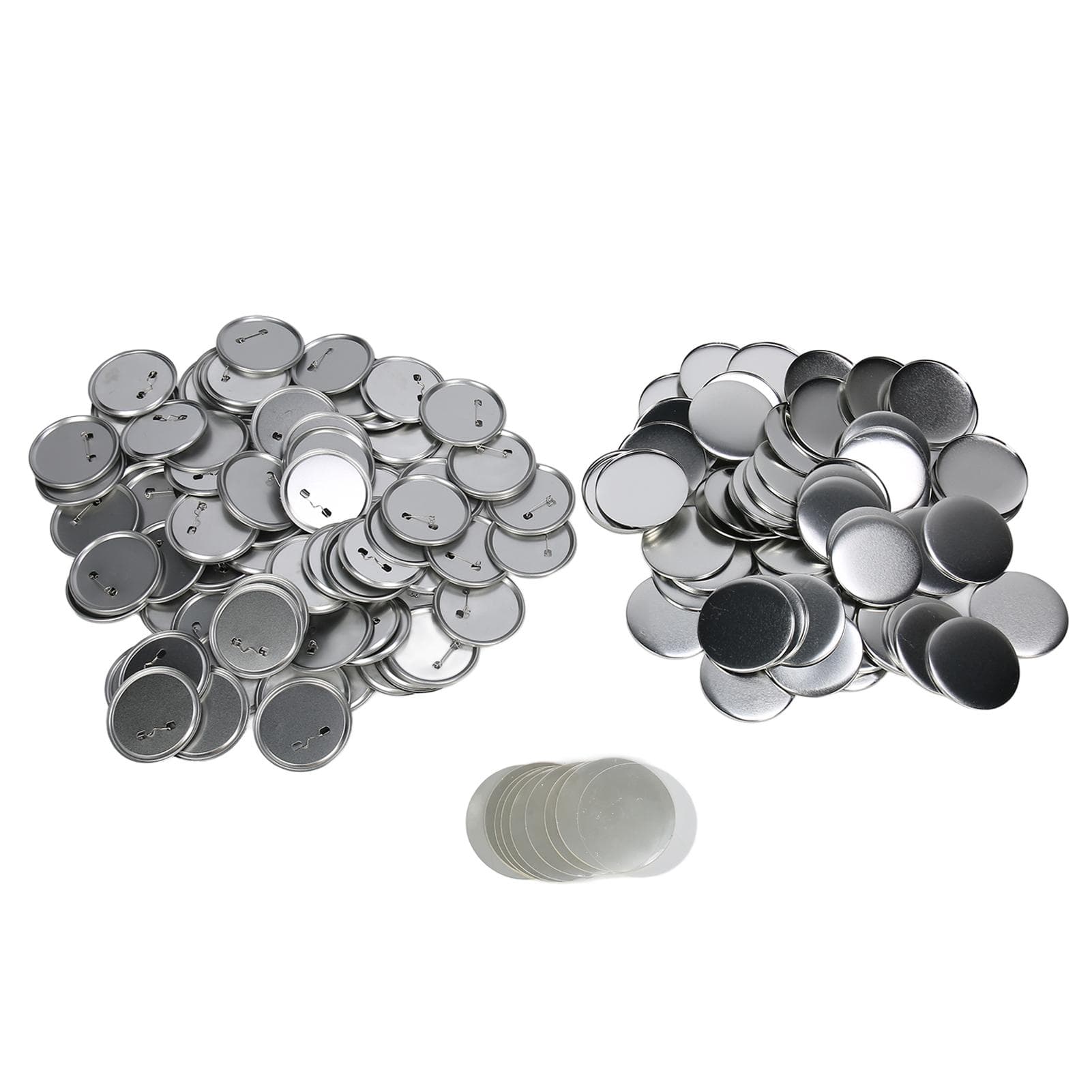 100 Sets Blank Button Badge Parts Set DIY for Button Making Machine Rust Prevention Button Maker 58mm/2.3in