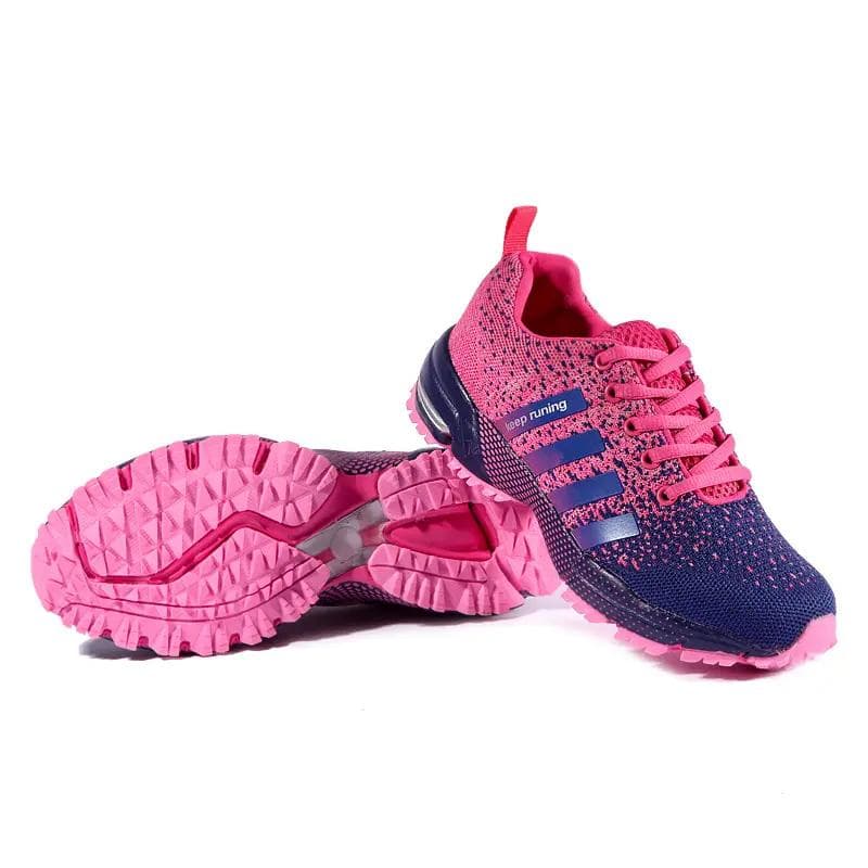 Men's Women's Ultra Light Breathable Sports Shoes Running Comfortable Mesh Sneakers 35-47 35 pink