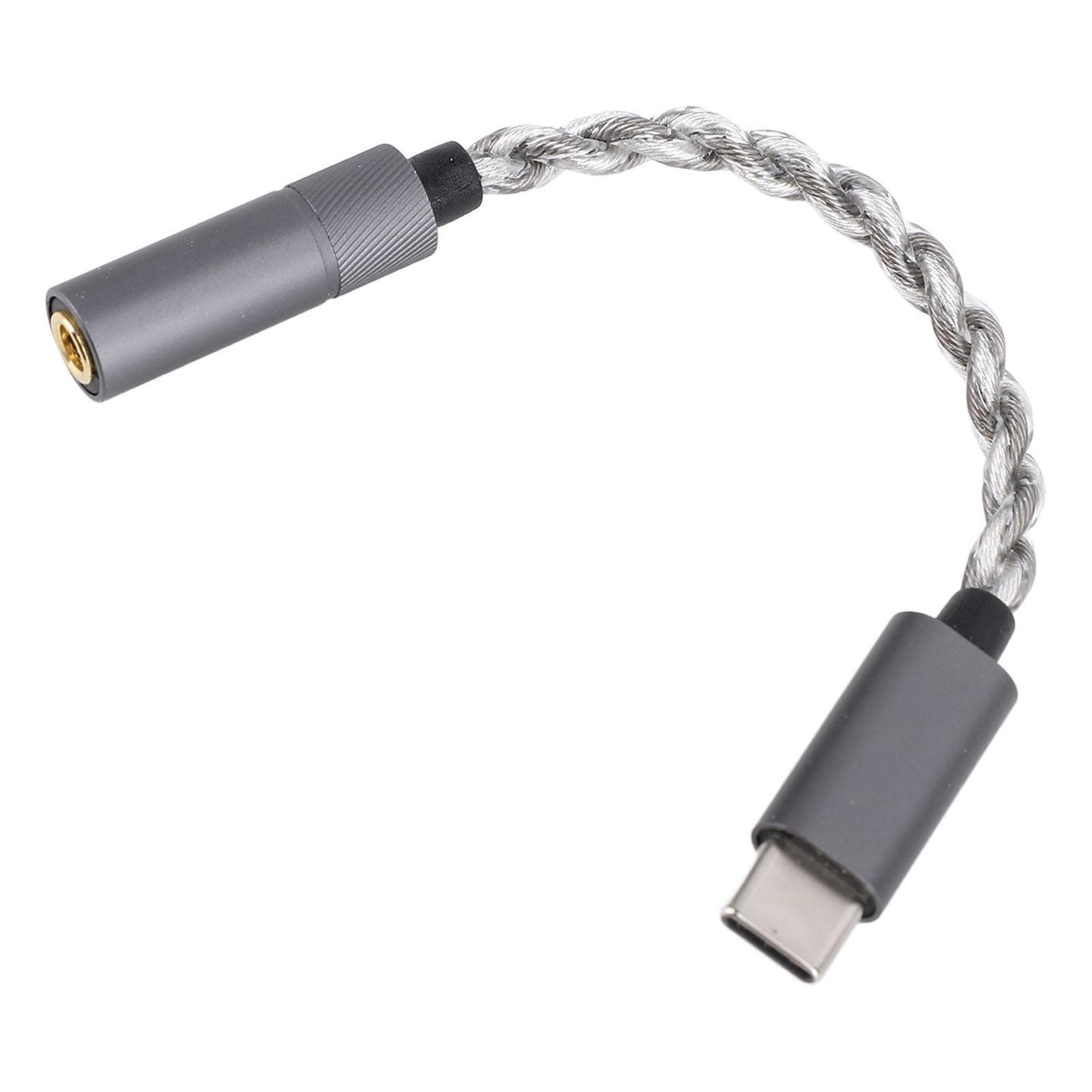 Portable Digital Sound Decoding Cable Type C to 3.5mm Headphone Amplifier Adapter Cable 120mm