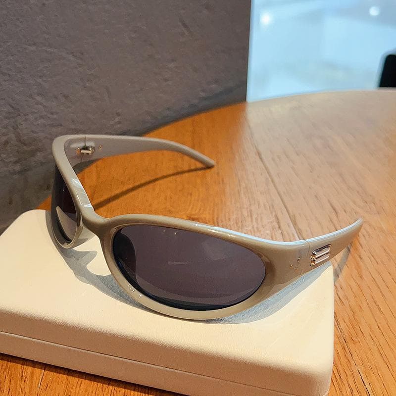 Y2K Sexy Vintage Cat Eye Sunglasses Women Luxury Designer Brand Punk Trend Mirror Pink Shades Unisex Sun Glasses