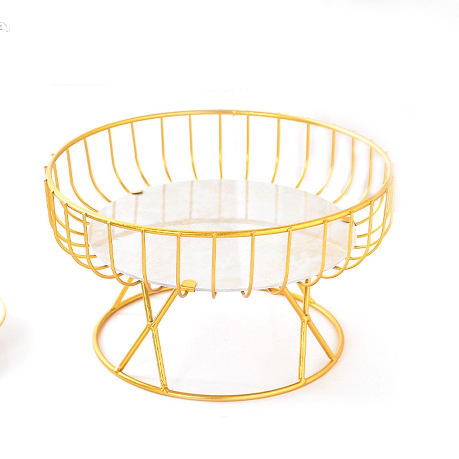 Countertop Fruit Bowl Multi Purpose Large Capacity Metal Wire Basket for Fruits Breads Vegetables