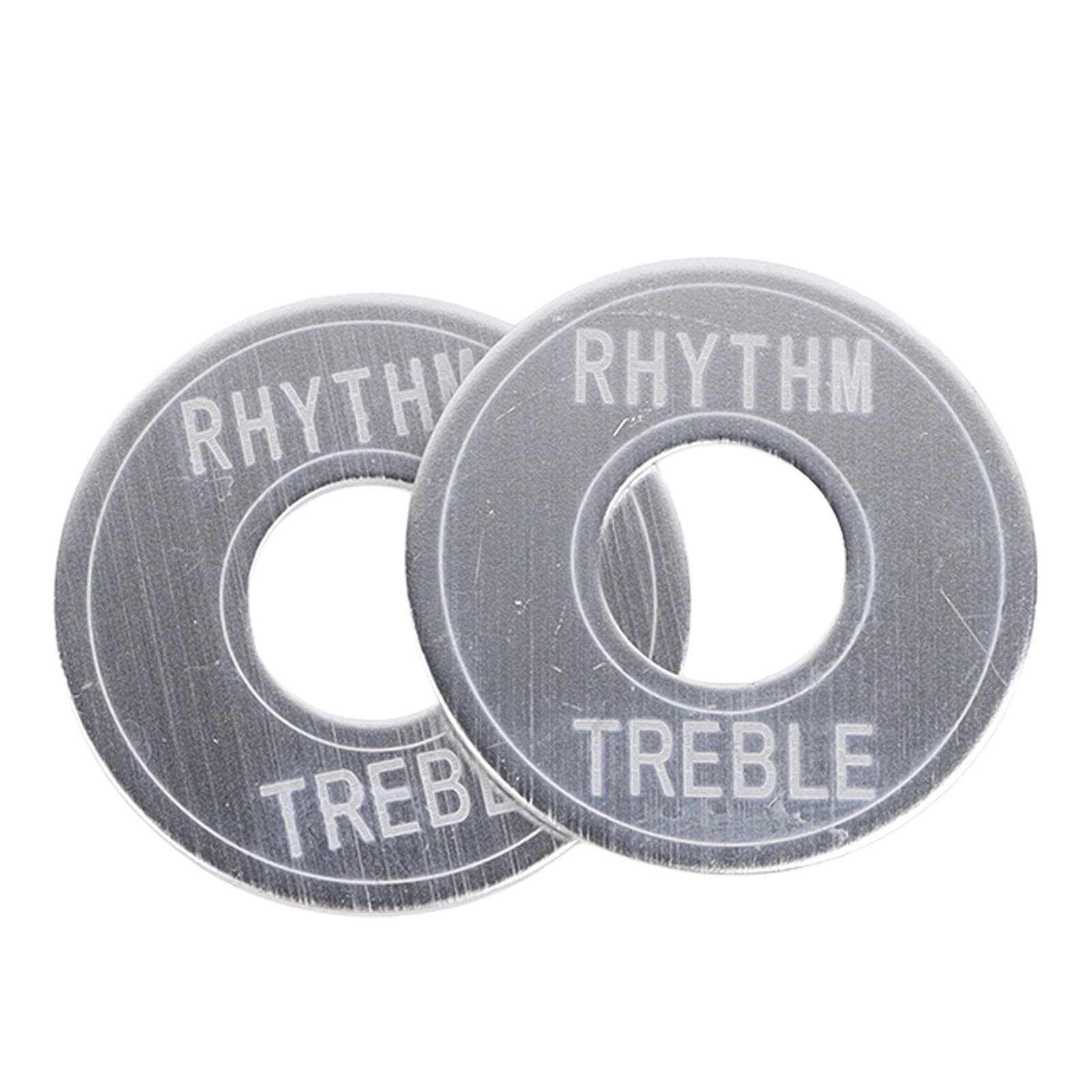 2PCS Electric Guitar Switch Gaskets Three Gear Toggle Switch Indicator Washer Rhythm Treble Ring silver