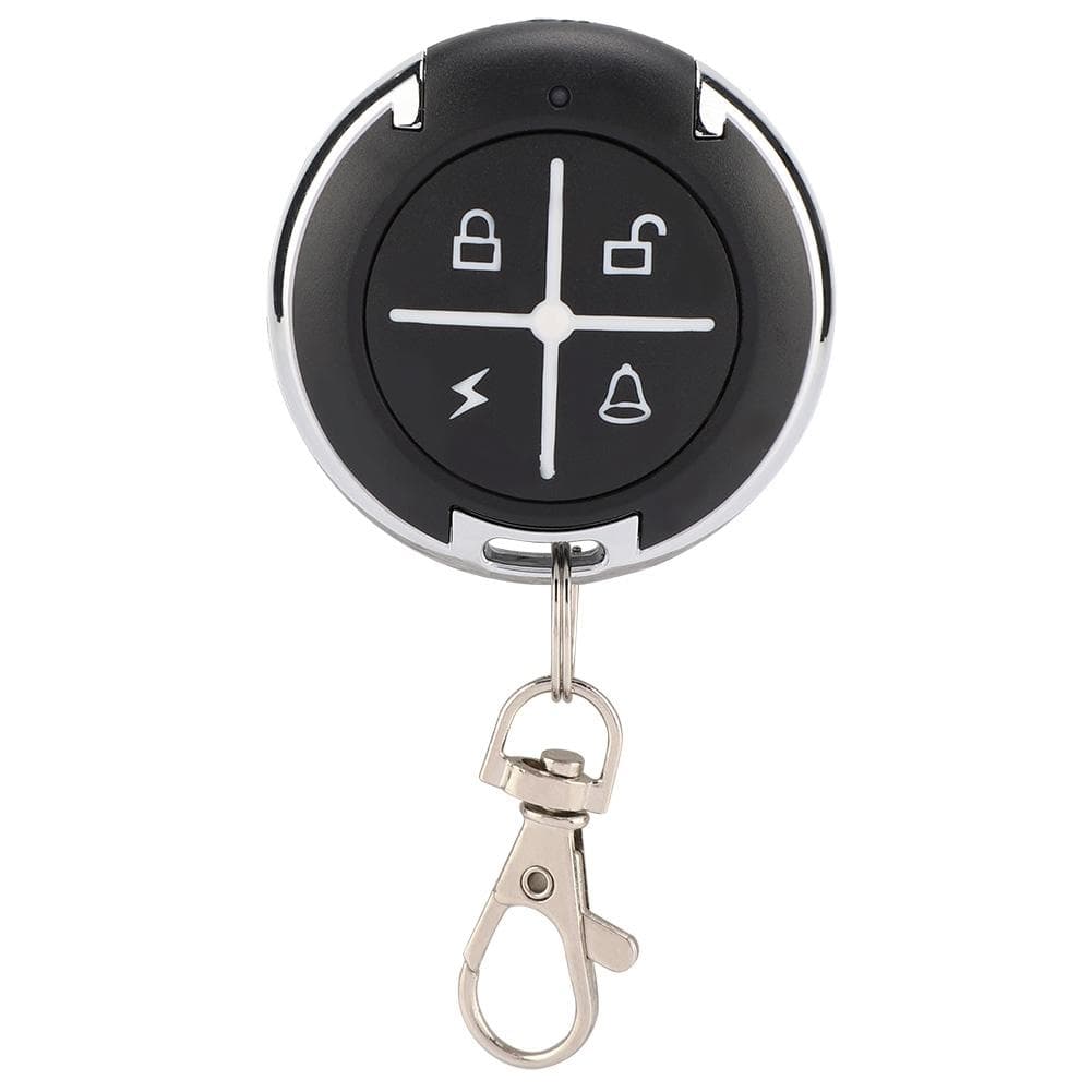 4 Key Black Round Auto Copy Garage Gate Door Wireless Remote Control(433MHZ)