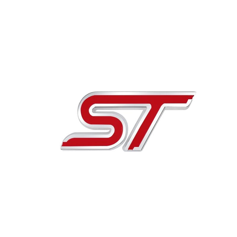ST Logo Grille Badge 3D Metal Emblem Decal For ST Line Fiesta Focus Edition Car X KUGA Mondeo Ecosport Accessories red