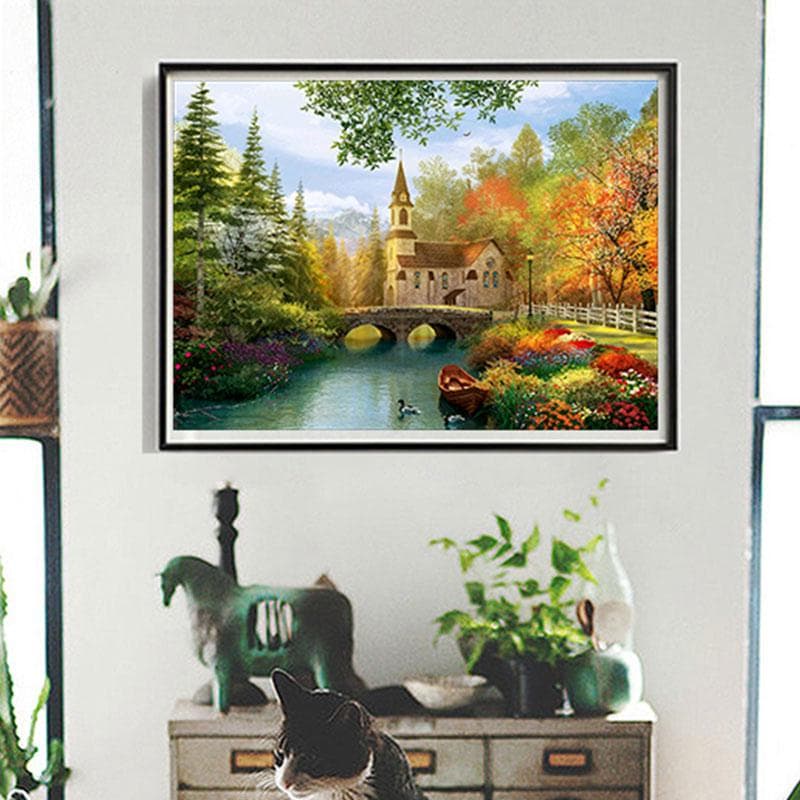 DIY Diamond Painting Embroidery Cross Stitch Diamond Mosaic Wall Sticker Home Decor 20X30CM
