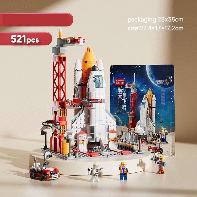 Space Shuttle Rocket Model Building Blocks Children Diy Bricks Toy Boy Gift