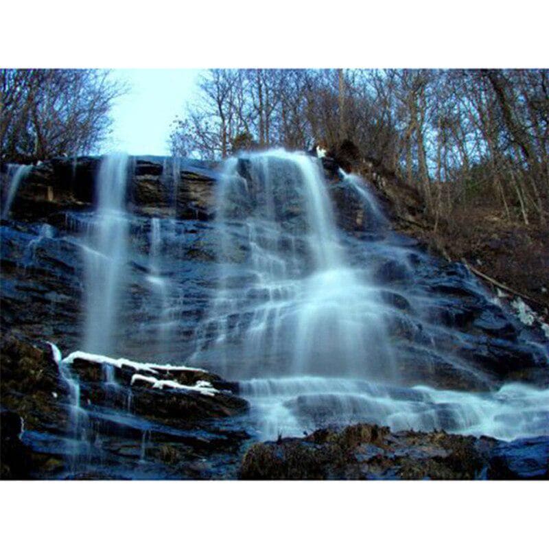 Diamond Embroidery Forest Waterfall Needlework Cross Stitch Set Full Round Diamond Diamond Painting 20X30CM
