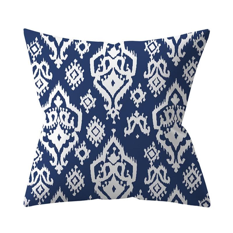 Navy Blue Mandala Nordic Geometric Pillowcase 45x45 Cushion Cover Decorative Pillow Sofa Cushion Home Decor Polyester 45x45cm