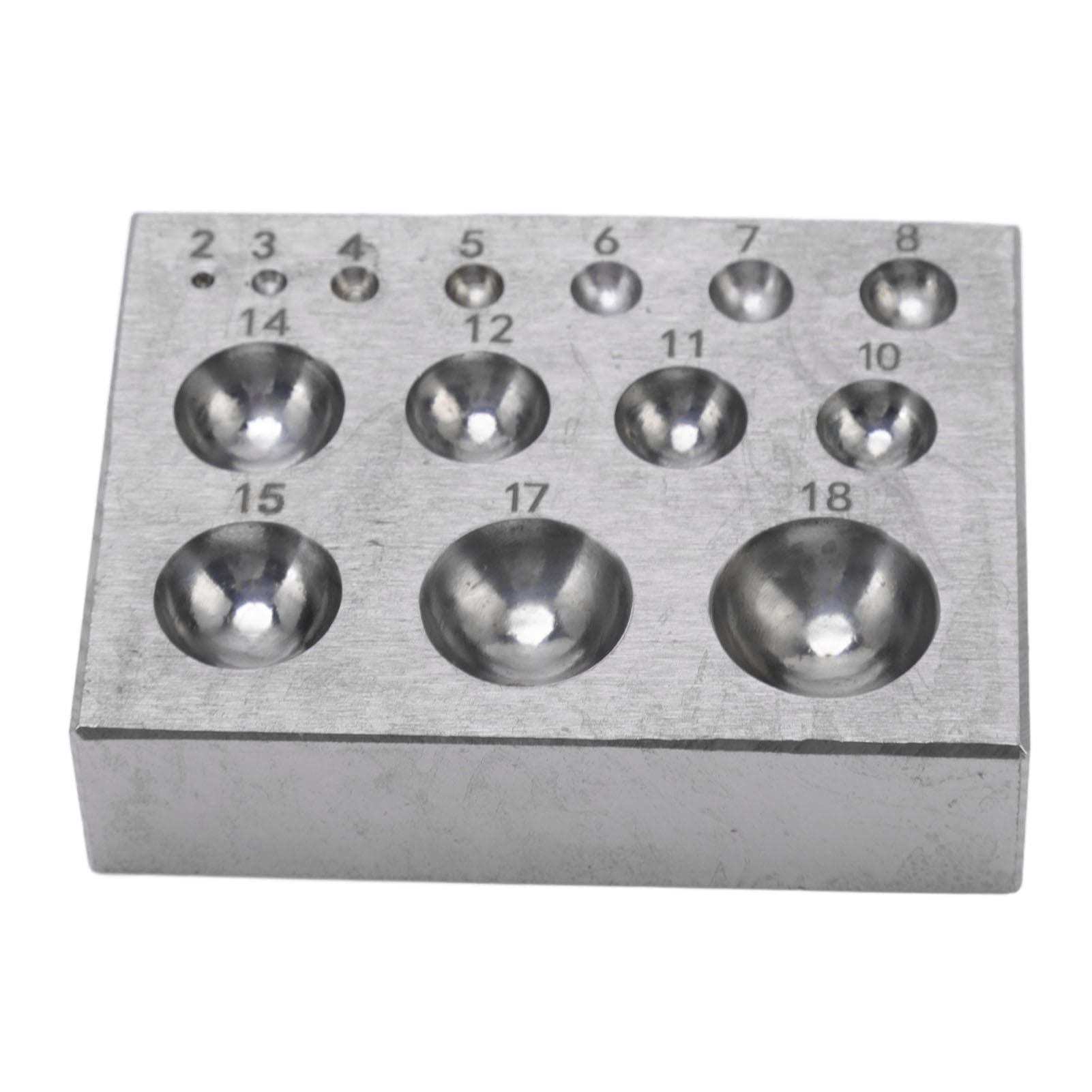 Steel Dapping Block High Hardness Steel Fine Polishing Smoother Burr Free Jewelry Making Tool for