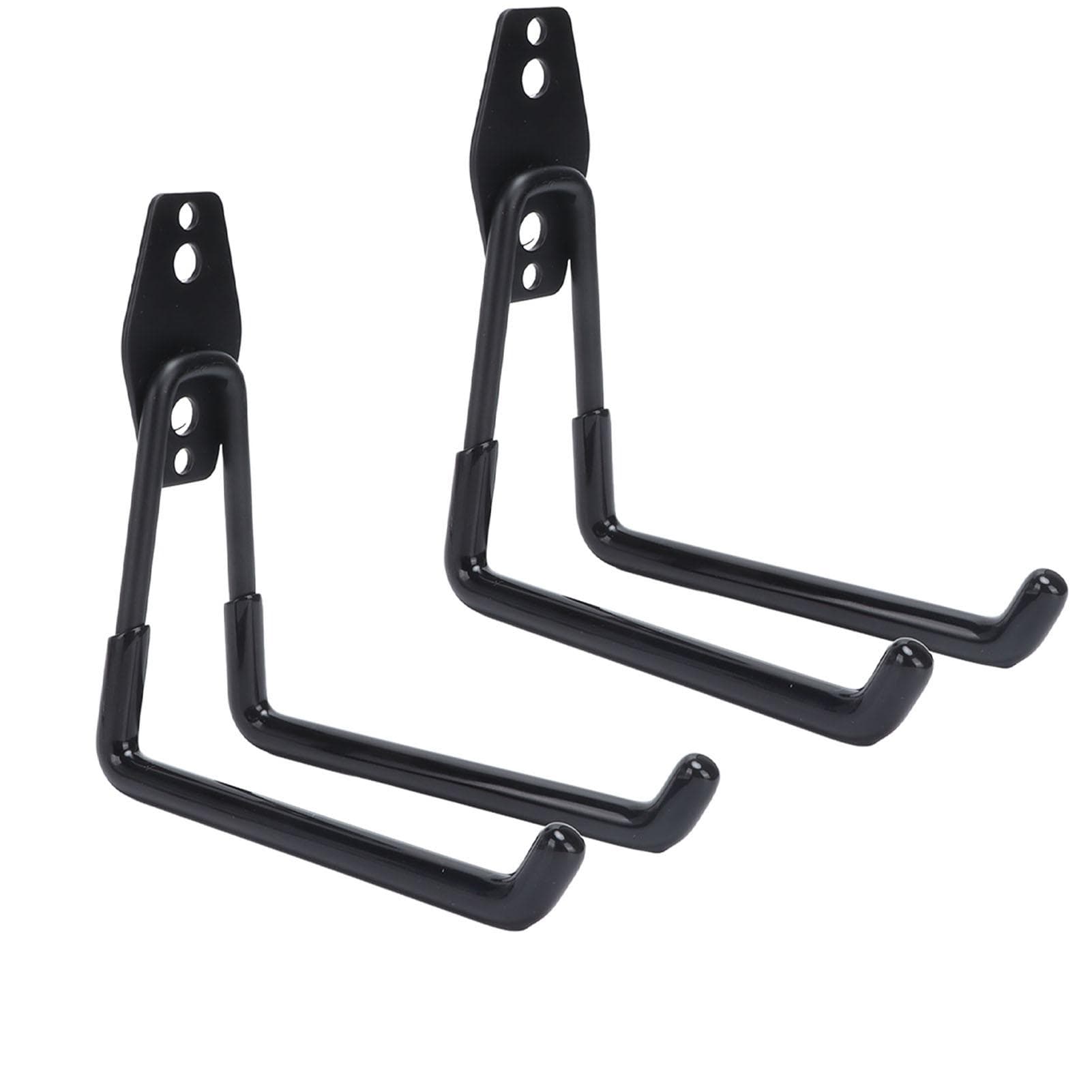 2Pcs Garage Hooks Multipurpose Wall Mount Garage Storage Hanger Organizer with 2 Hooks Style B 13cm