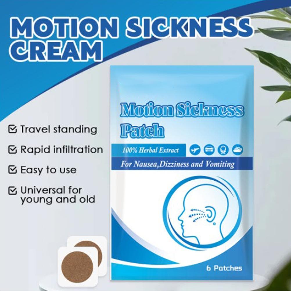 Motion Sickness Patch for Nausea Dizziness Vomiting Herbal Plaster Prevent Carsick Seasick Body
