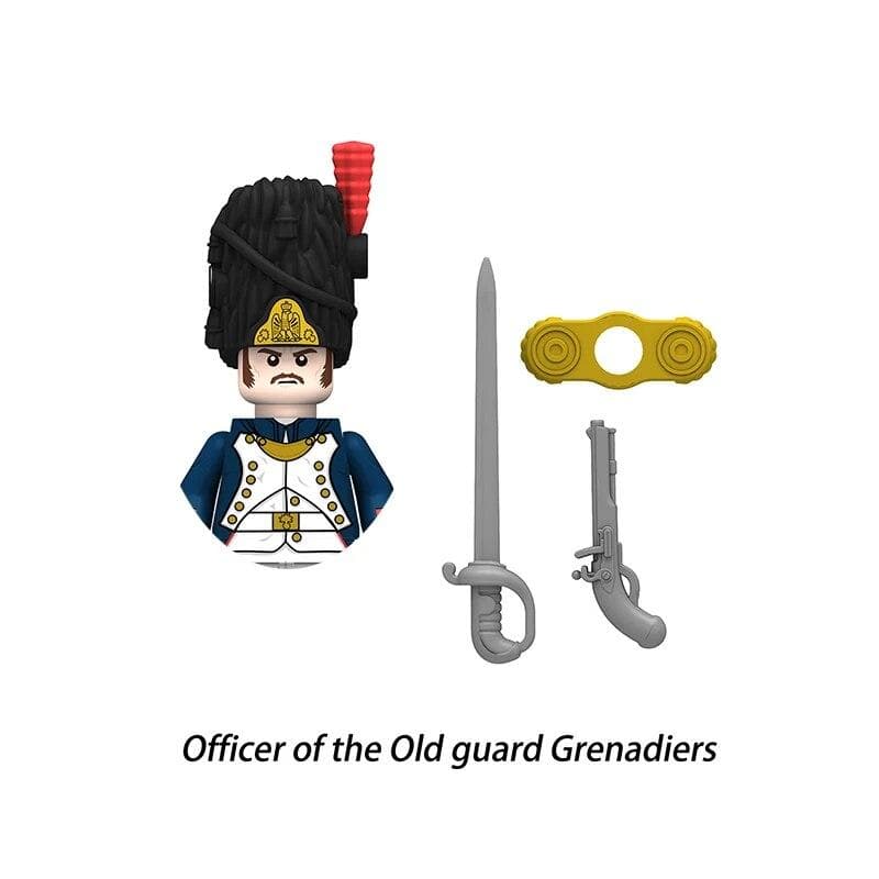 Medieval Napoleonic Wars Military Figure Building Block Prussian British French  Italy Spain Knight Navy Soldier Bricks