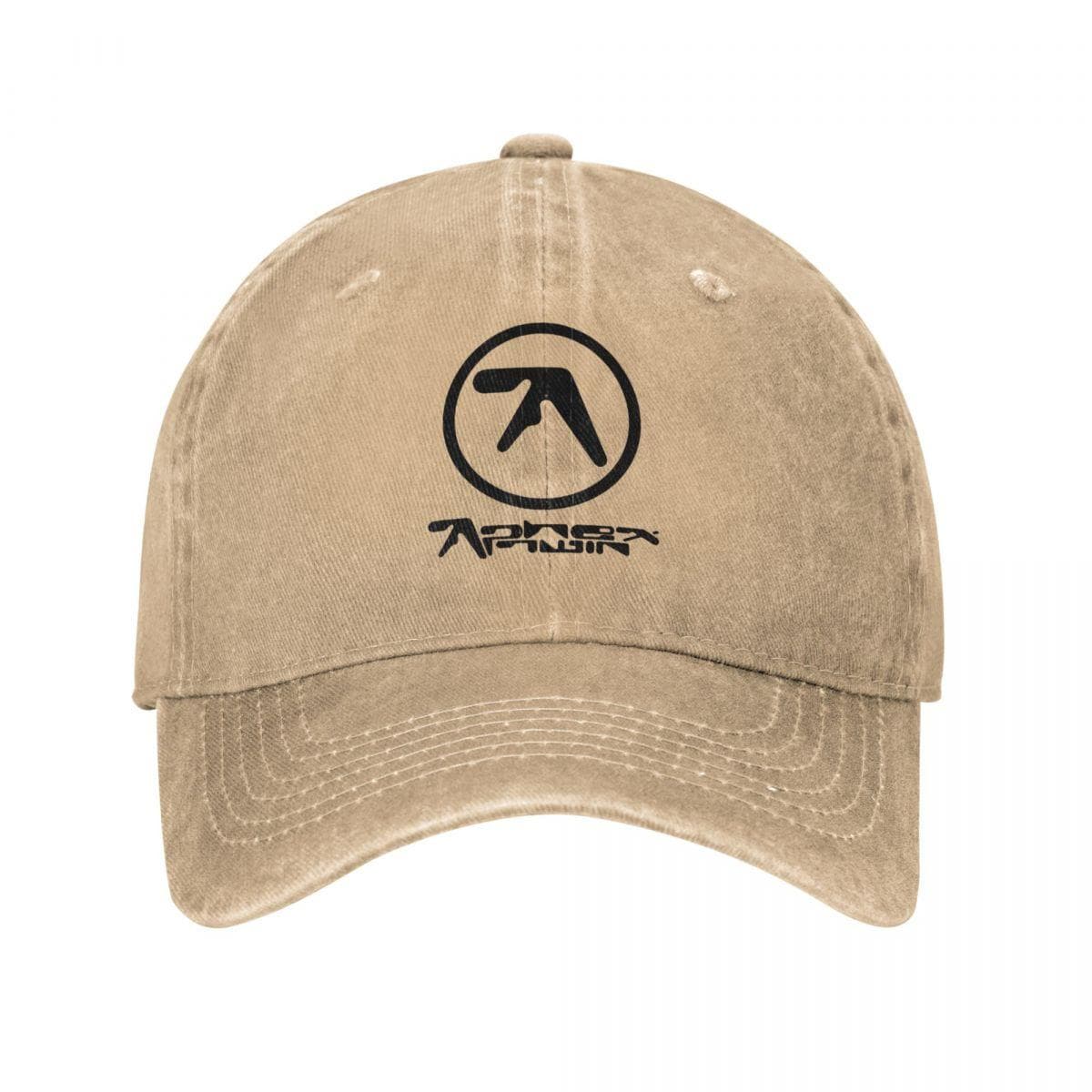 Aphex Twin Baseball Caps Casual Distressed Denim Headwear for Men Women Outdoor Workouts Adjustable Hats Cap Adjustable khaki