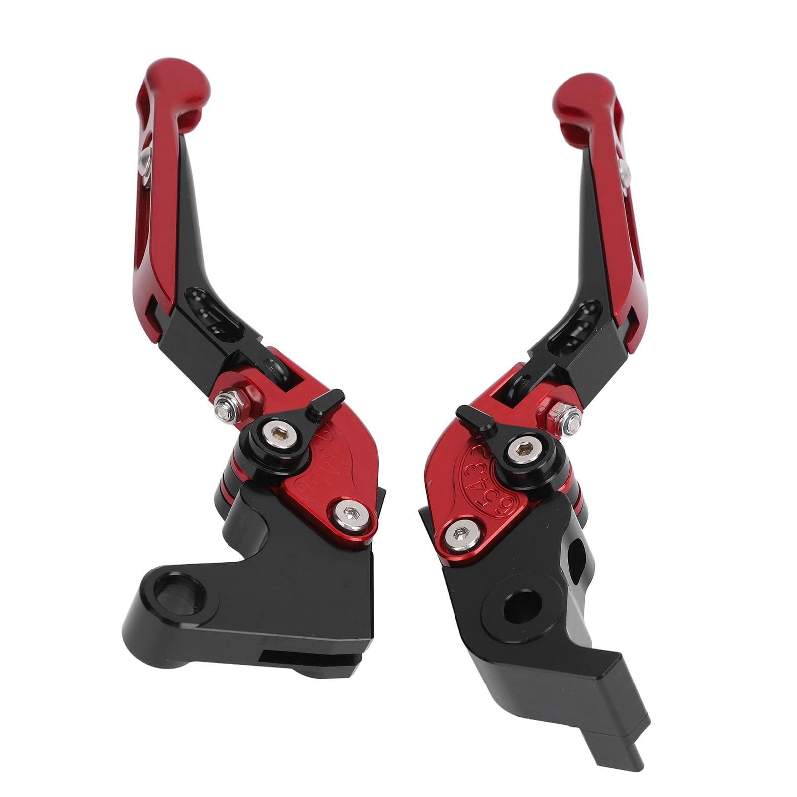 Motorcycle Folding Clutch Levers CNC 6061 Aluminum Alloy Clutch Brake Lever for YZF R1 R6 R6S Red red
