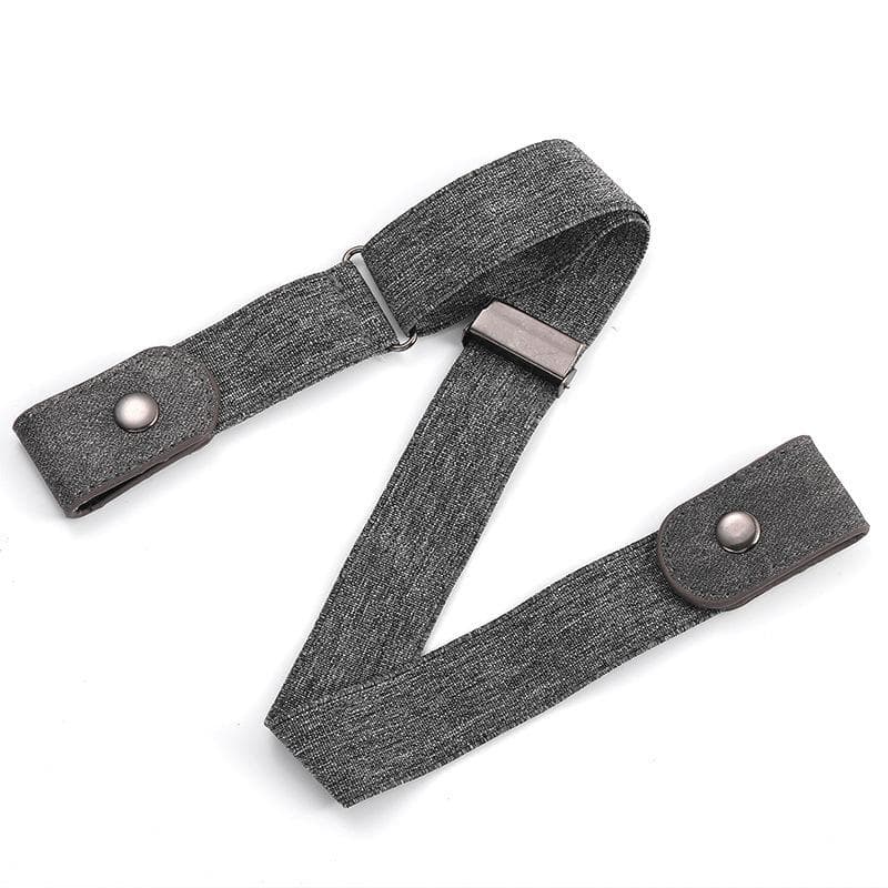 New Adjustable Stretch Elastic Waist Band Invisible Belt Buckle-Free Belts for Women Men Jean Pants Dress No Buckle Easy To Wear 1 pc grey