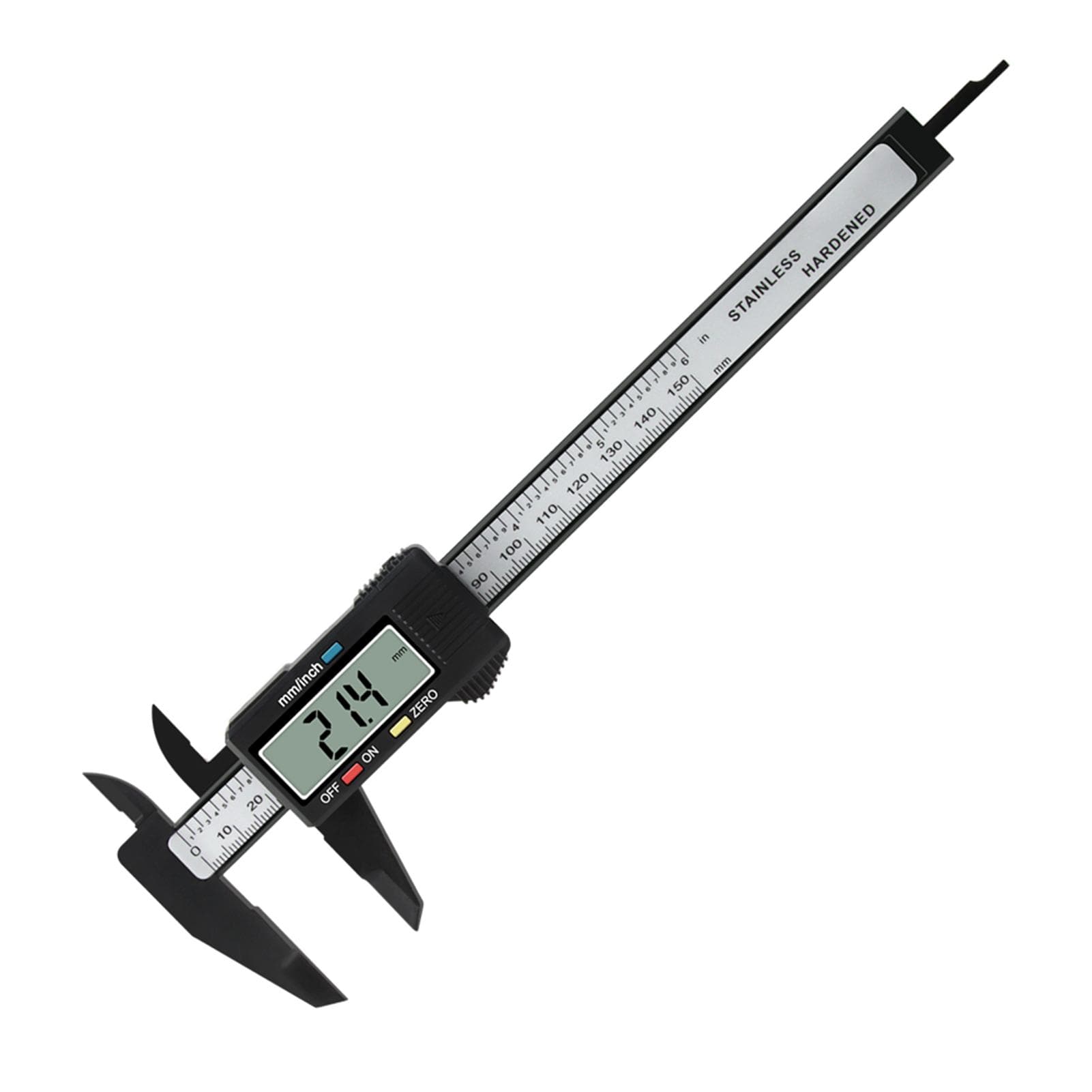 0-6 Inch/ 150mm Electronic Digital Vernier Caliper Carbon Fiber Reinforced Plastic High Precision
