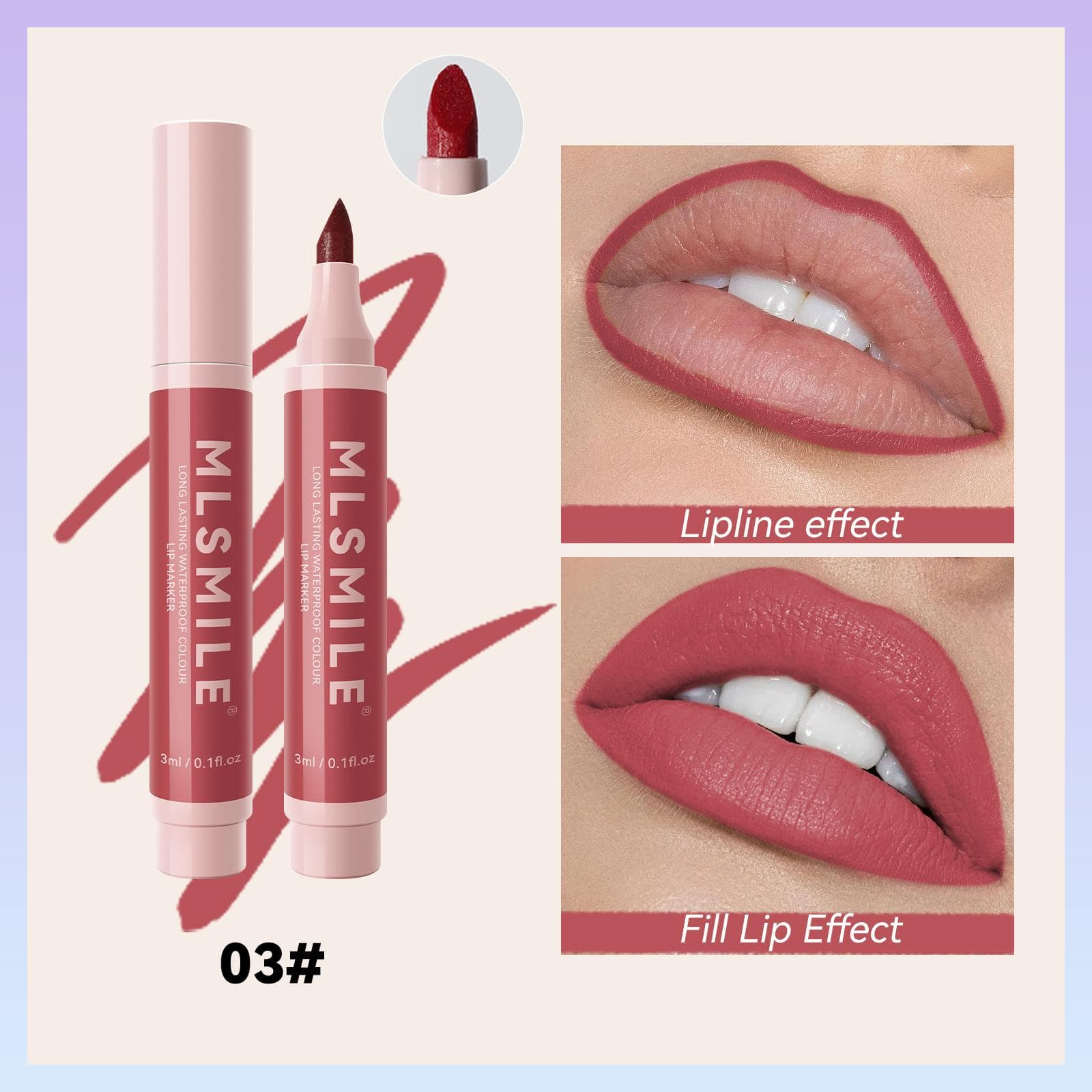 Matte Lipstick Marker Pen Solid Lip Gloss Waterproof Long Lasting Lipstick Pencil Lip Liner Pen Lips Makeup Cosmetics