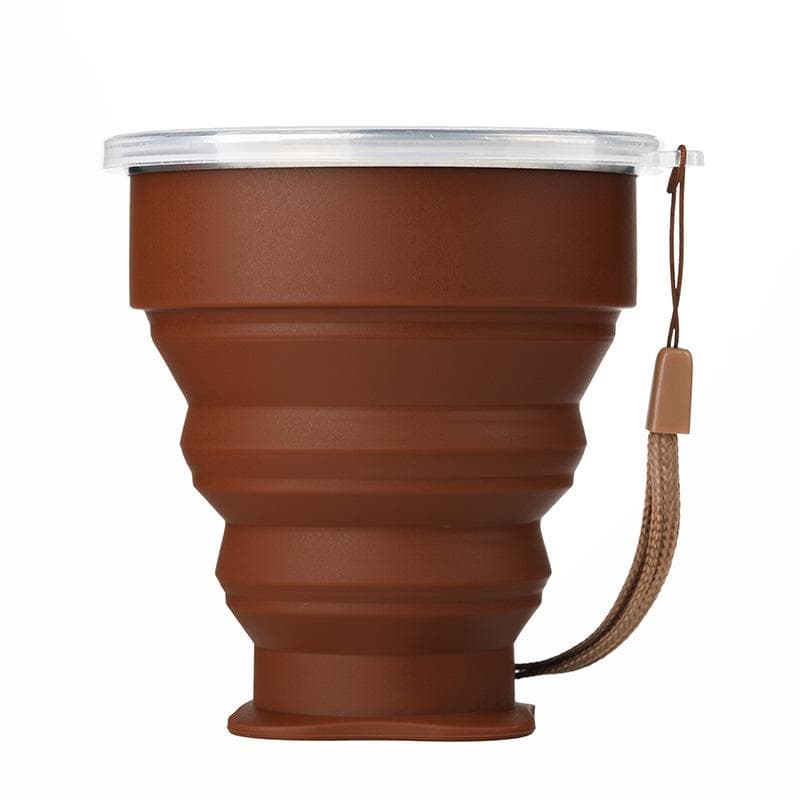 Folding Cups BPA FREE Food Grade Water Cup Travel Silicone Retractable Coloured Portable Outdoor Coffee Handcup 200ml coffee