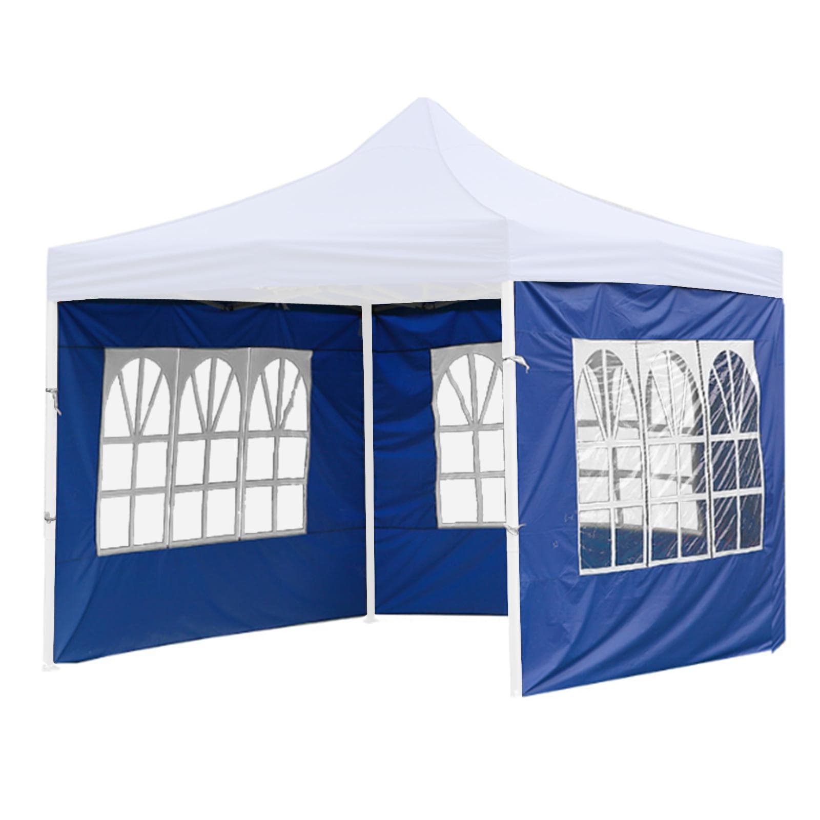 Tent Curtain with Window Tent Sidewall For Outdoor Activities Champing Waterproof Wear-Resistant UV blue