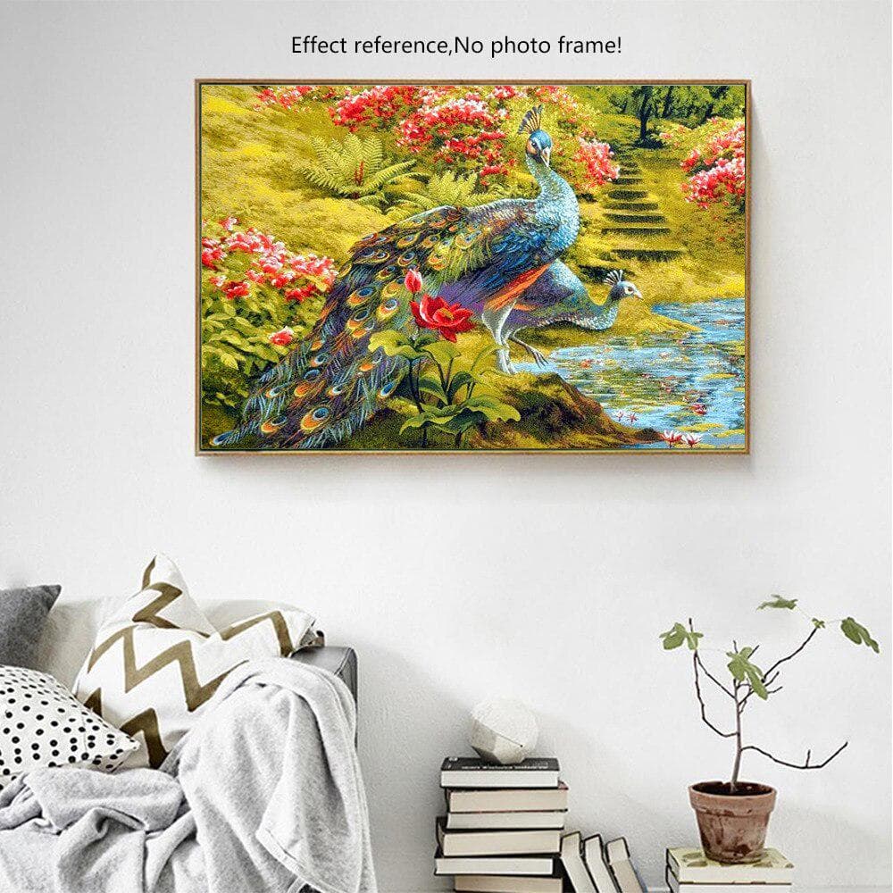 Diamond Mosaic Round Diamond Painting Arrival Flower Animal Home Decoration Rhinestones Pictures 20X30CM