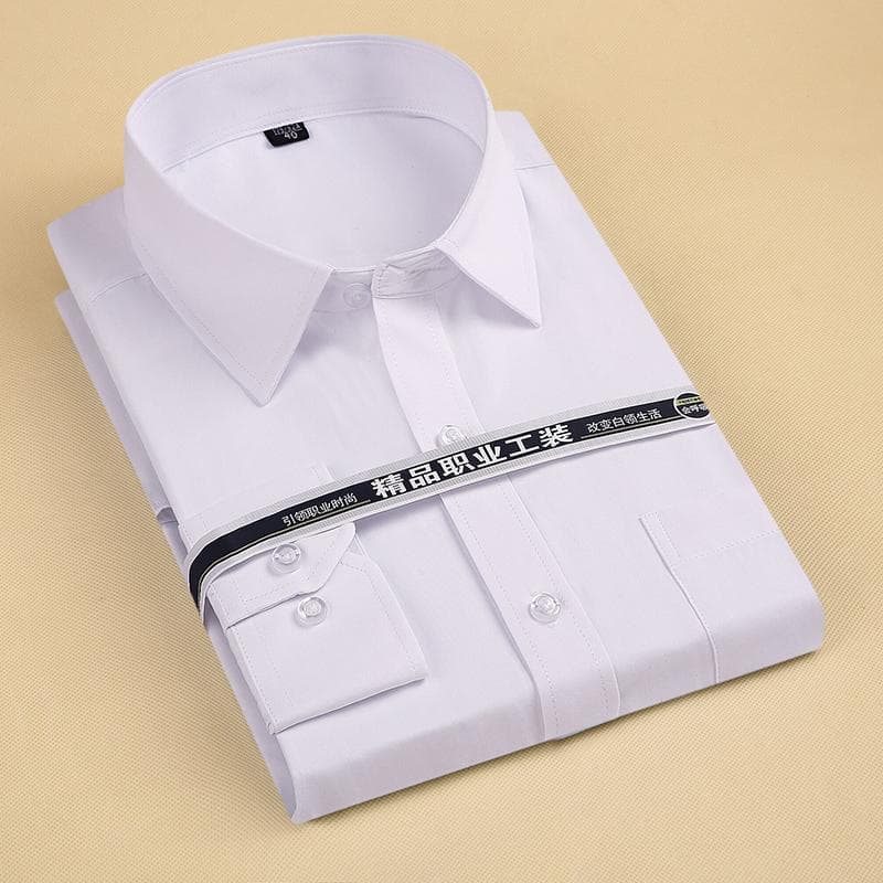 Plus Size large men classic long sleeve square collar Social shirts 6XL